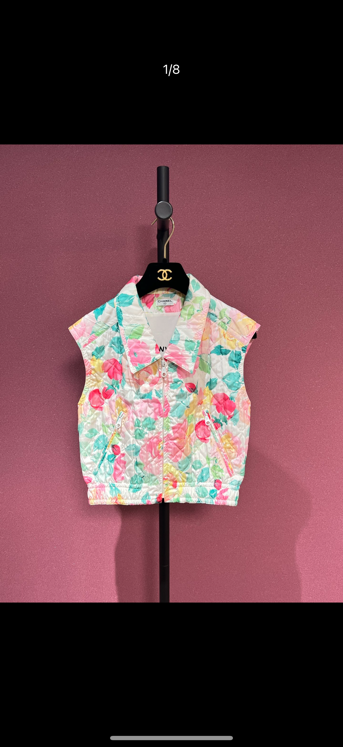 CHANEL 1997 FLORAL GILET FT101801