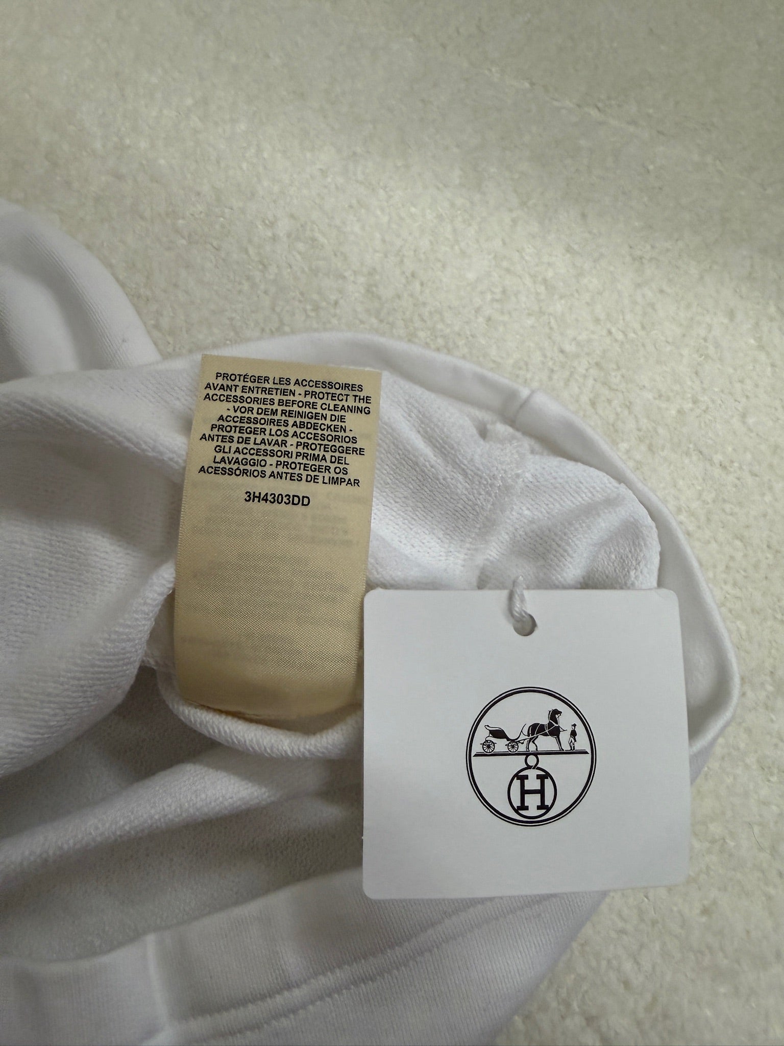 Hermès Mini Skirt with Belt - White