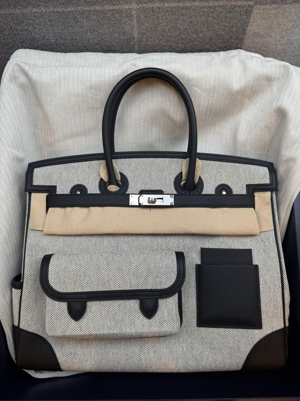 Hermes Birkin 35 Cargo PHW K Stamp ALTC0538