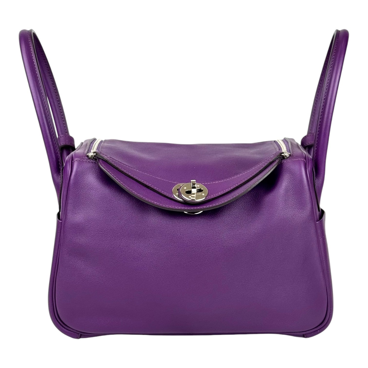 Hermes Lindy 26cm in Purple Swift with PHW