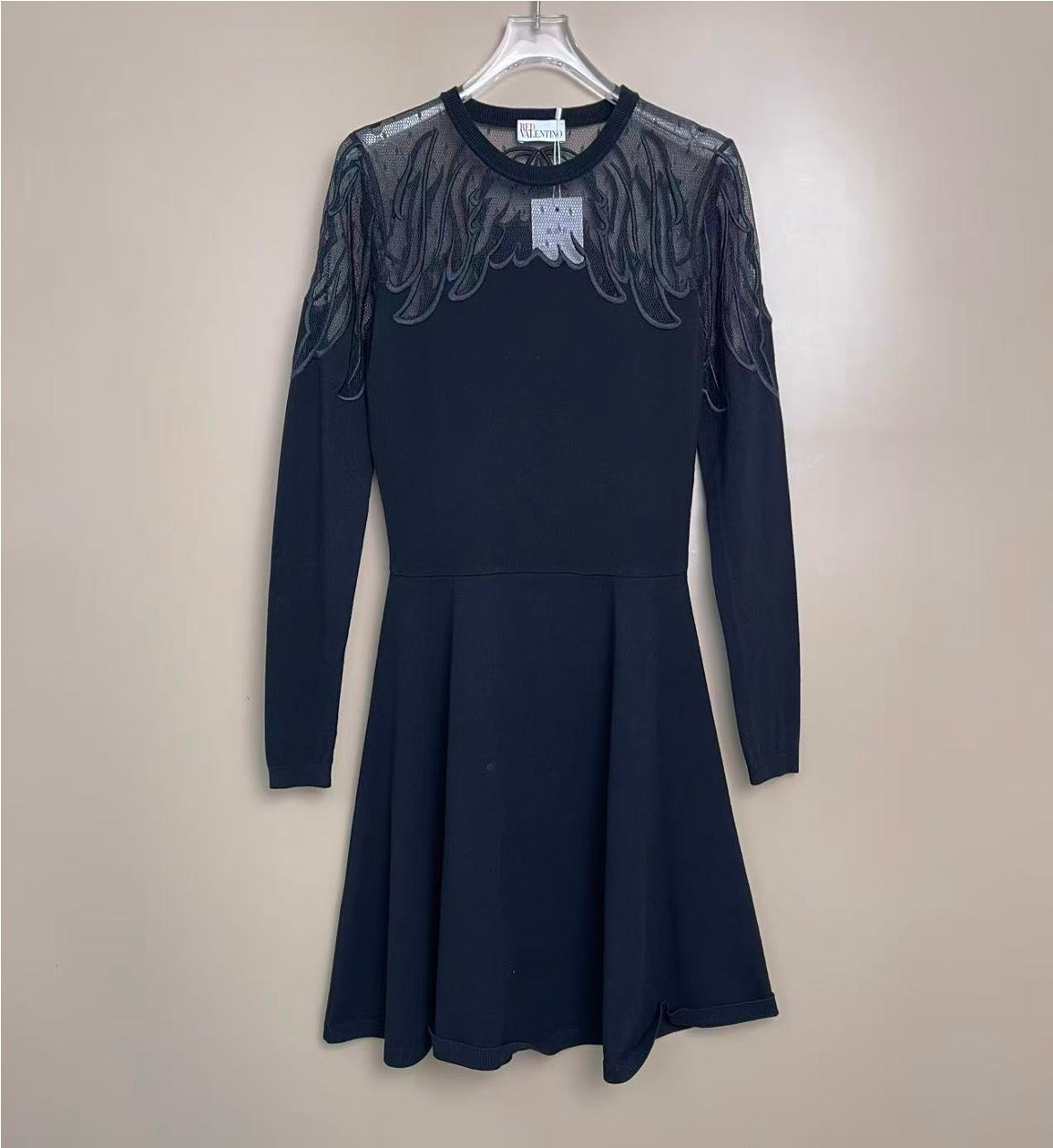 Red Valentino Winged Knit Dress, Size XS LZ0326HG998