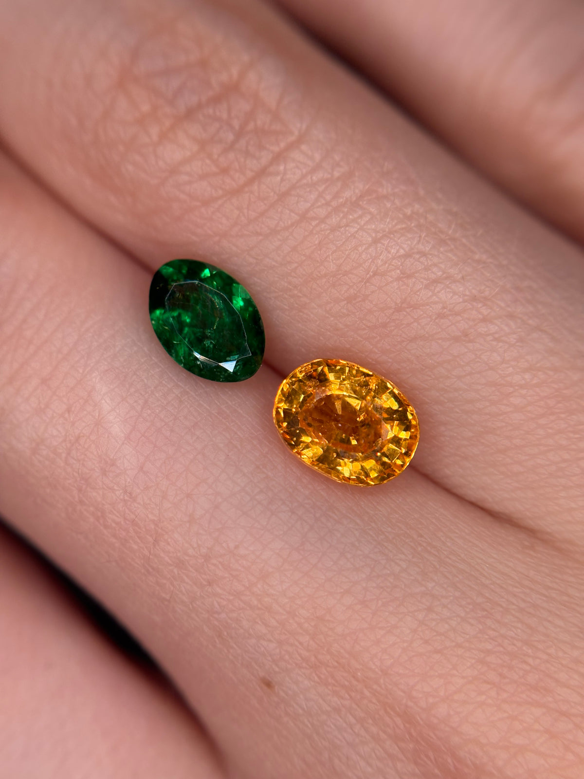 2.50ct Toi et Moi Spessartine & Tsavorite THAIC1416