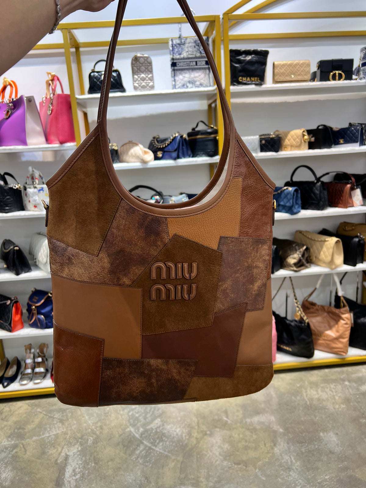 Miu Miu Patchwork Ivy Brown SYC2002