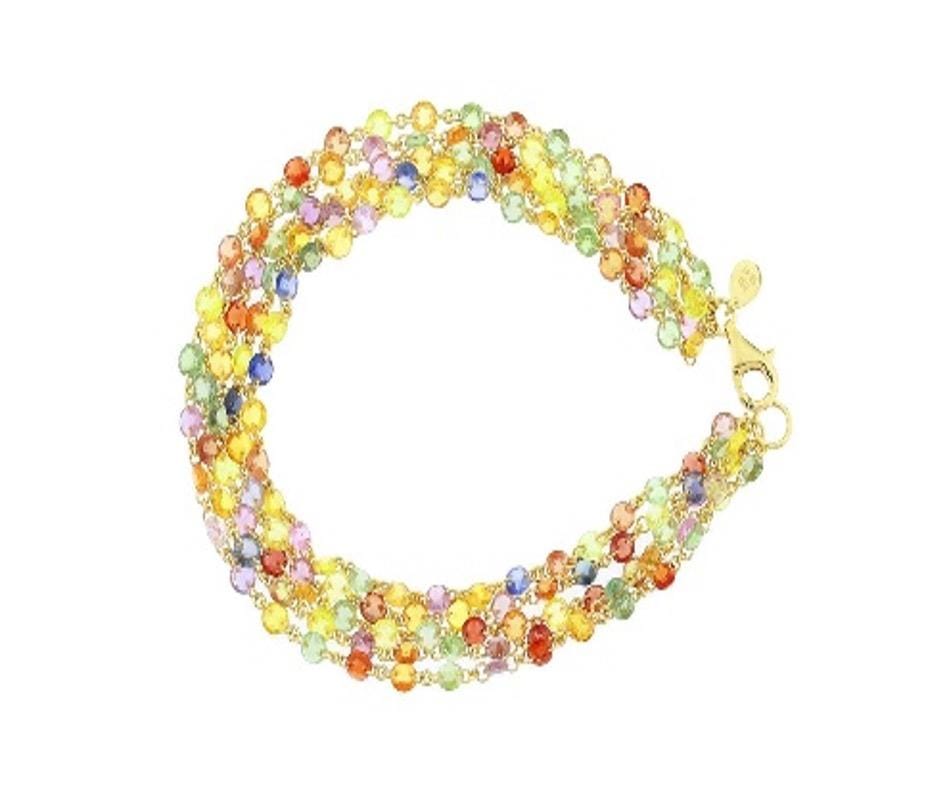 18.41CT MULTI SAPPHIRE ROSECUT (H) BRACELET B3161