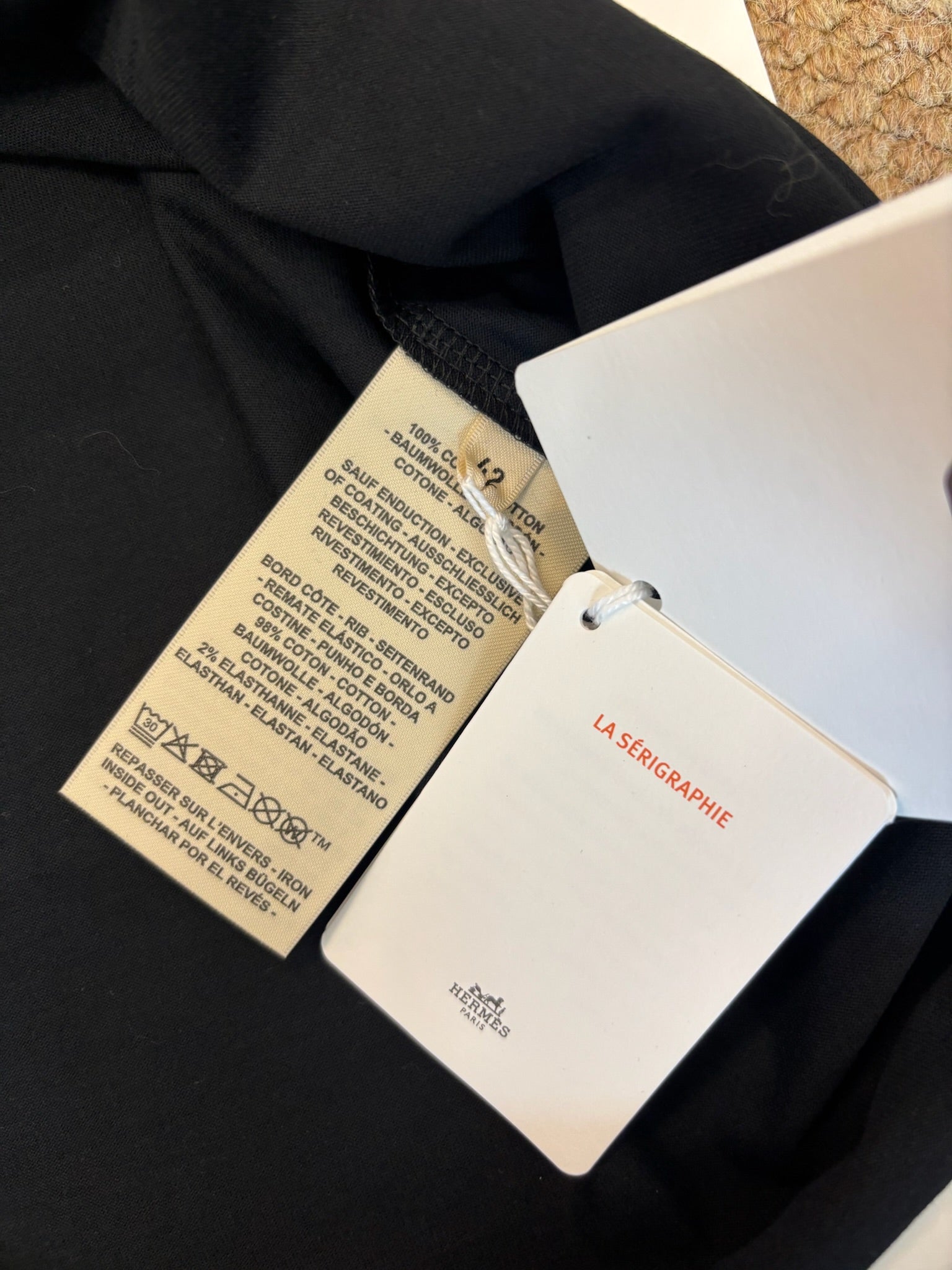 Size 42 - Hermès Printed Bride a Bloc straight t-shirt