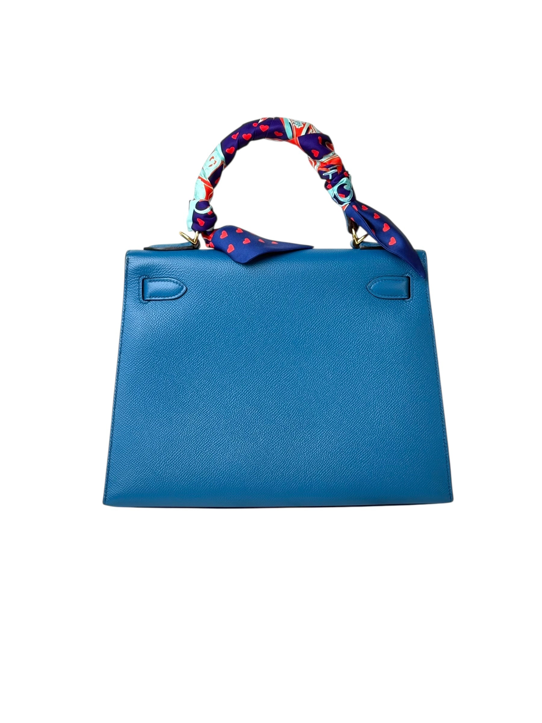 Hermes Kelly Bag 28cm Epsom Blue