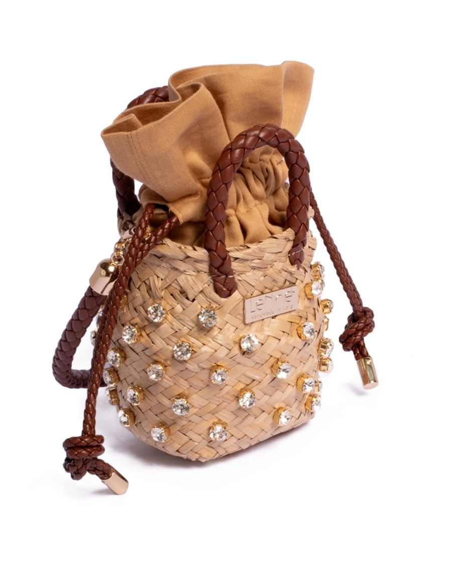 Tiny Cry Leather Cognac Bag - Biscotto Cognac