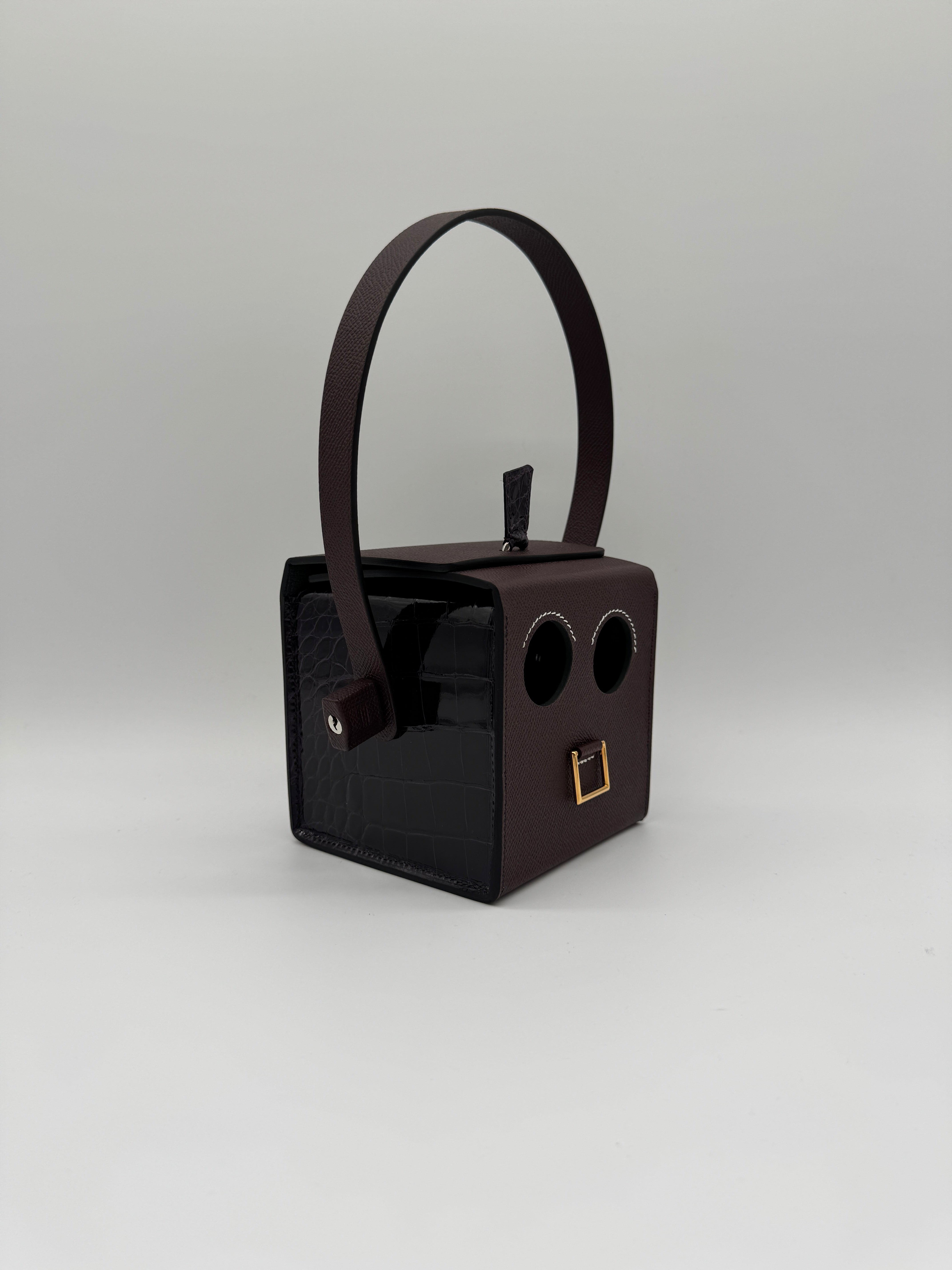 Hermès Petit H robot rouge sellier - cassis