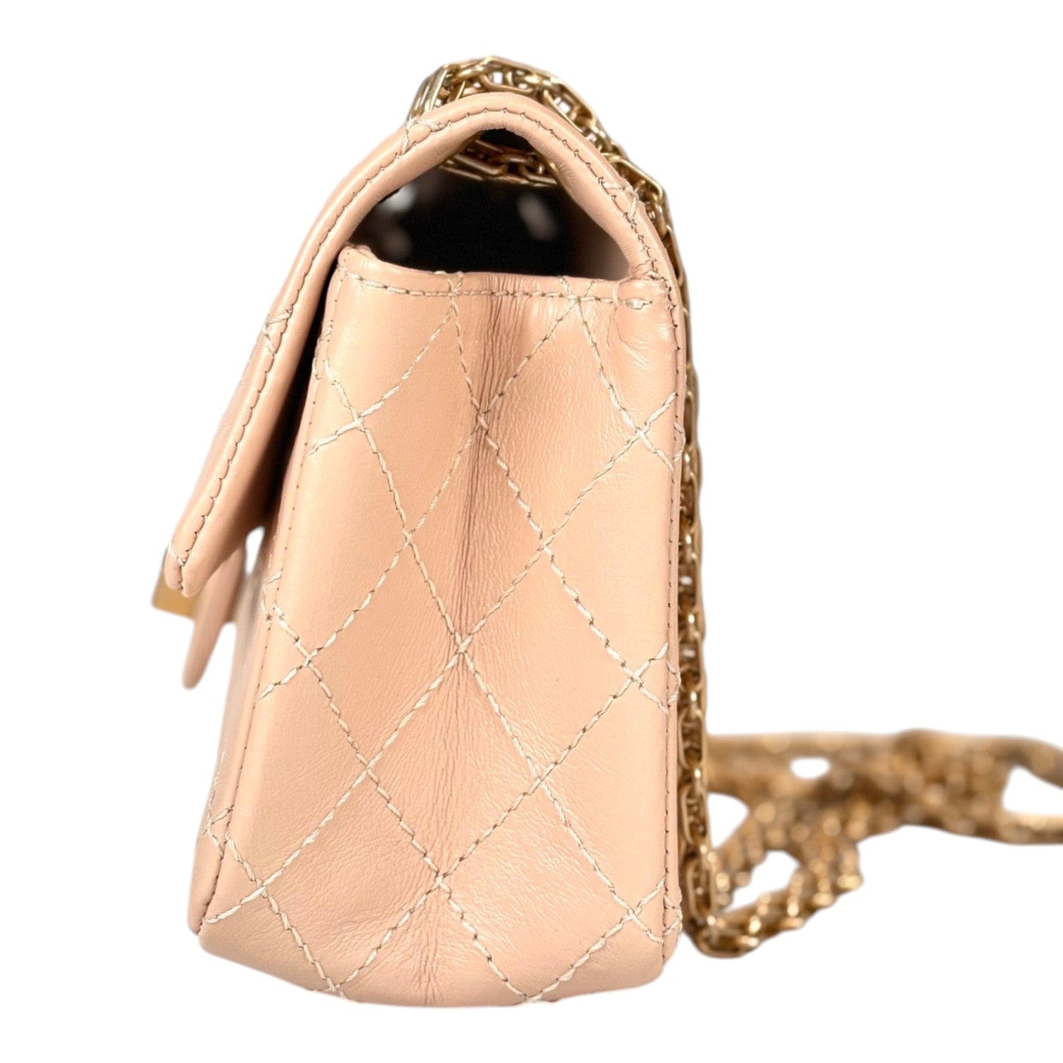 Chanel Reissue Mini Cream Chain Bag with GHW