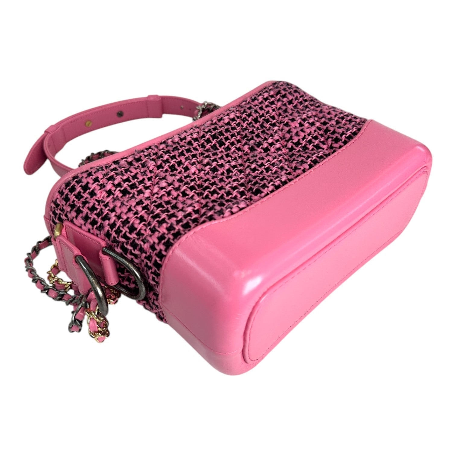 Chanel 19B Gabrielle Small Tweed Pink/Black Bag