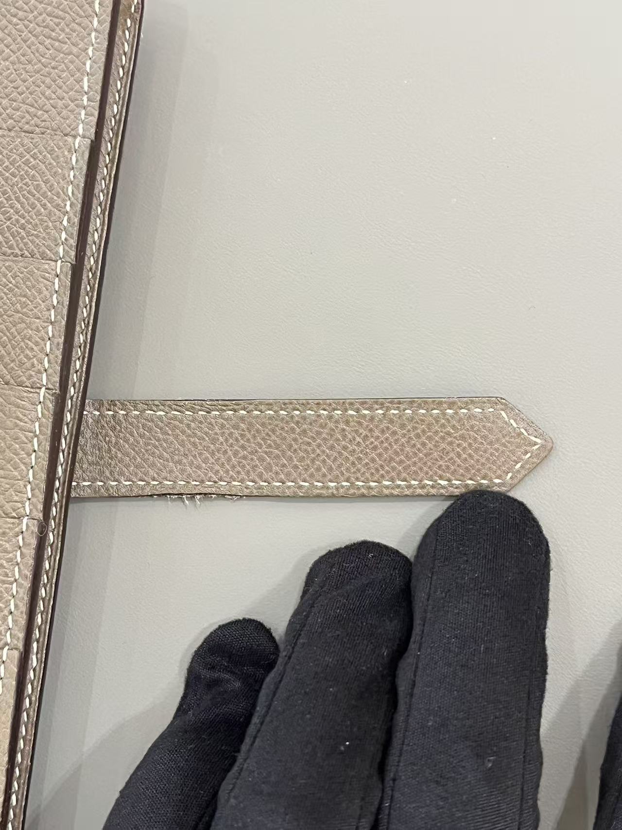 Hermès Bearn Long Wallet - Etoupe (Elephant Grey)
