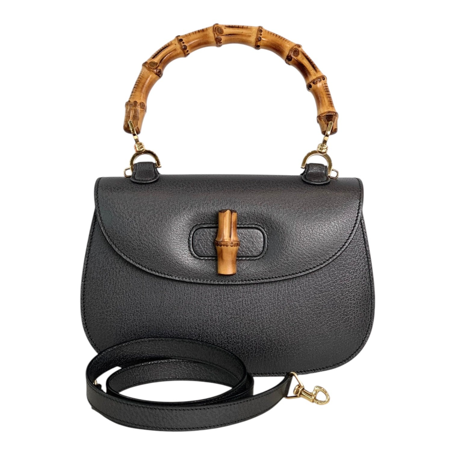 Gucci Small Bamboo 1947 Grey Bag