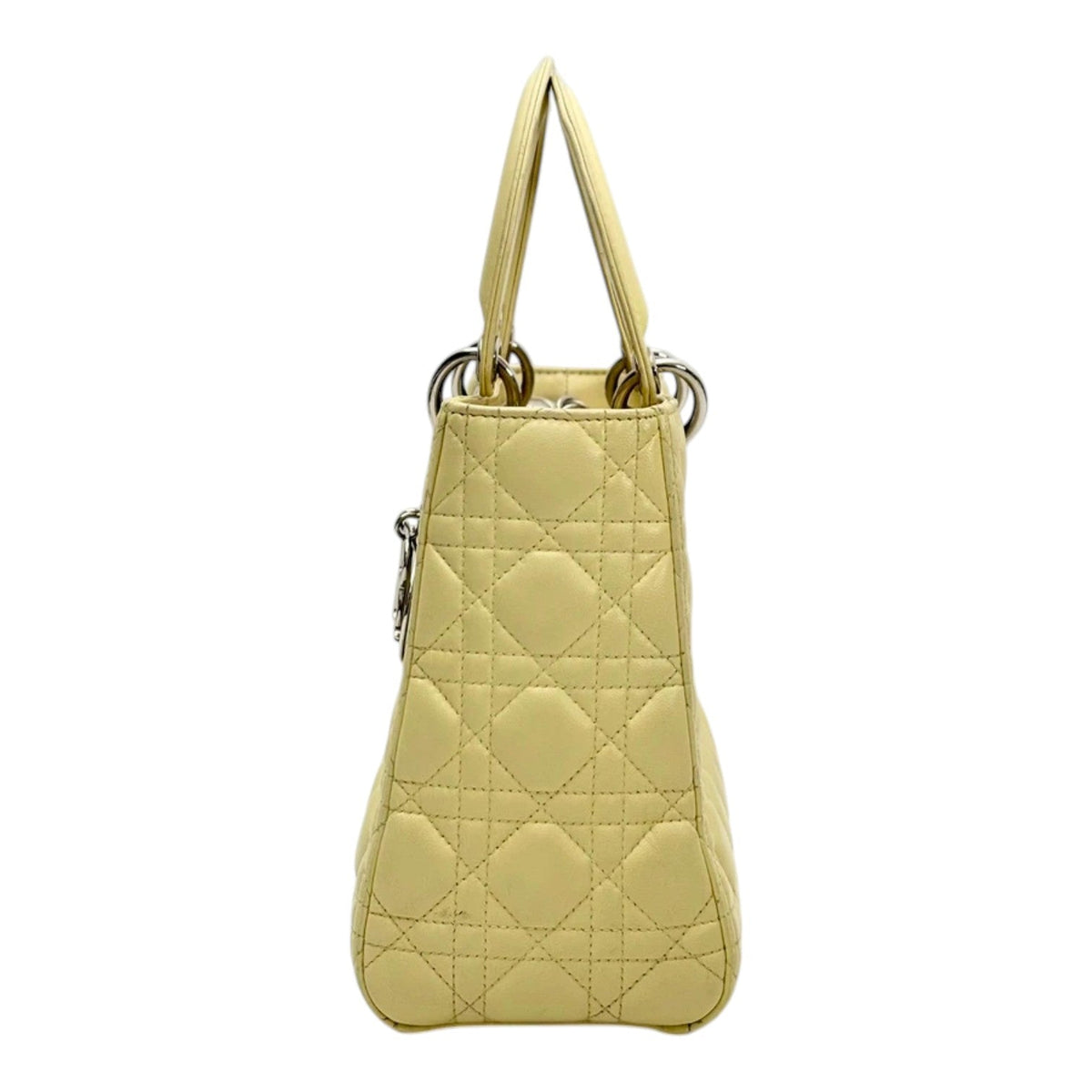 Dior Lady Dior Medium Bag in Yellow Lambskin