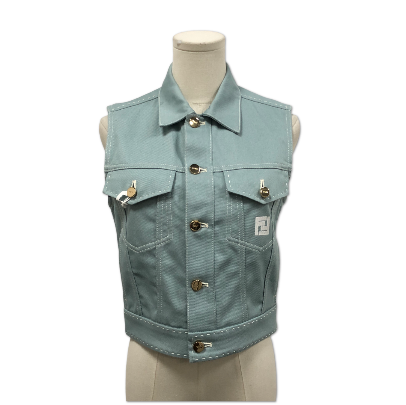 FENDI cotton Vest Size 38 FQ0633232348