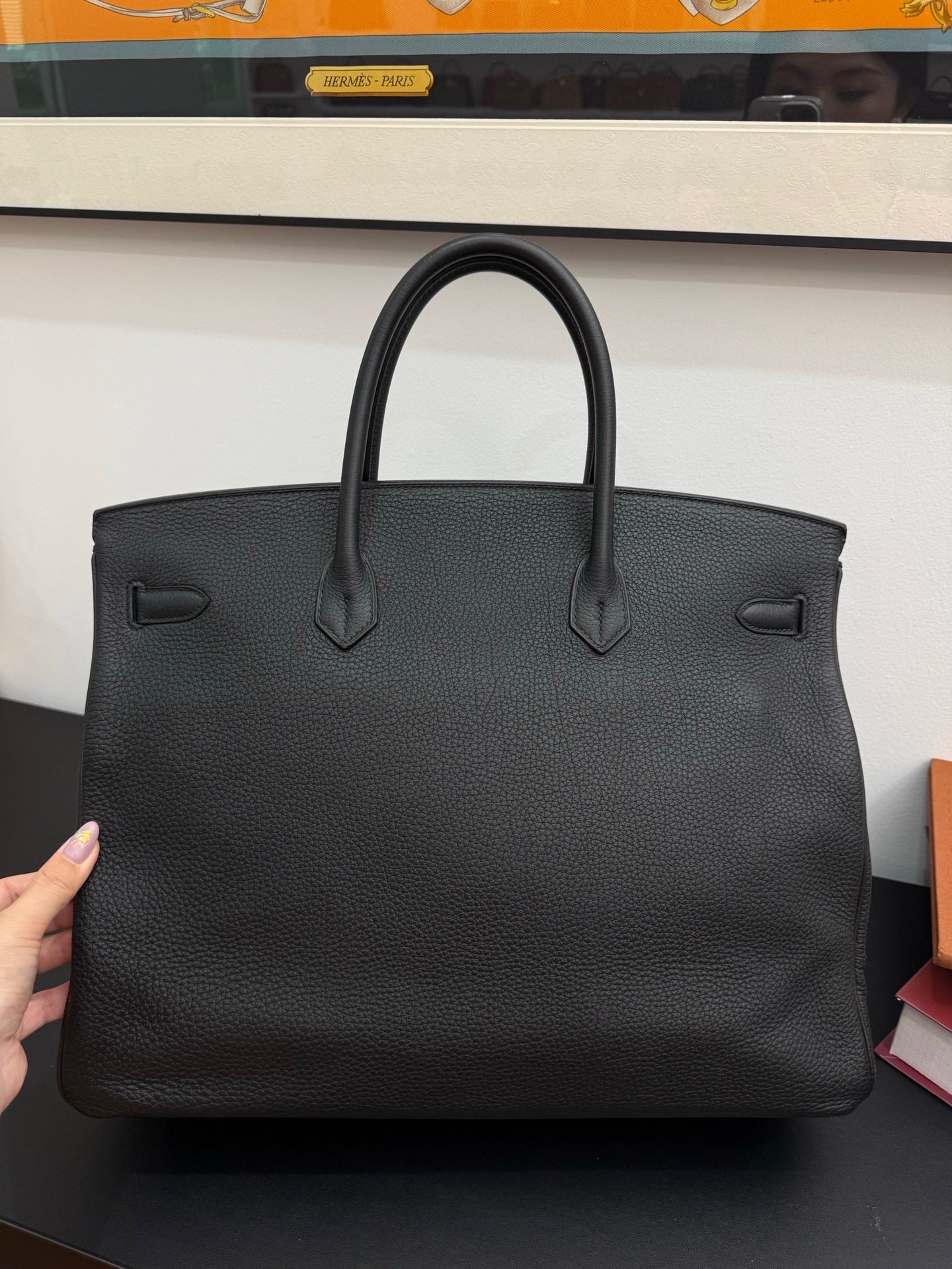Hermès Birkin 40 Black Togo Leather Gold Hardware Q Stamp