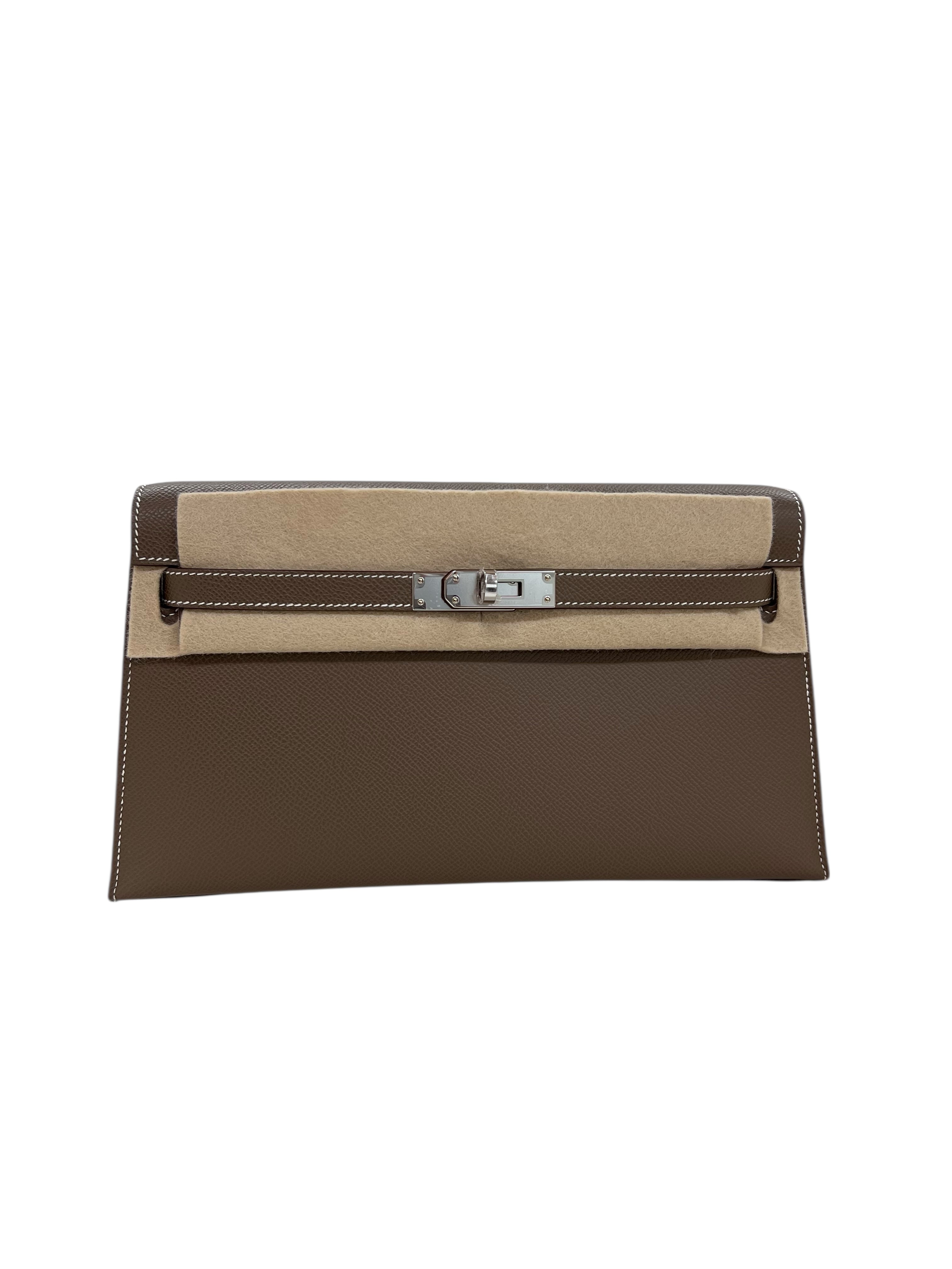 Hermes Kelly Elan Etoupe Epsom PHW #K SKCJB-303869