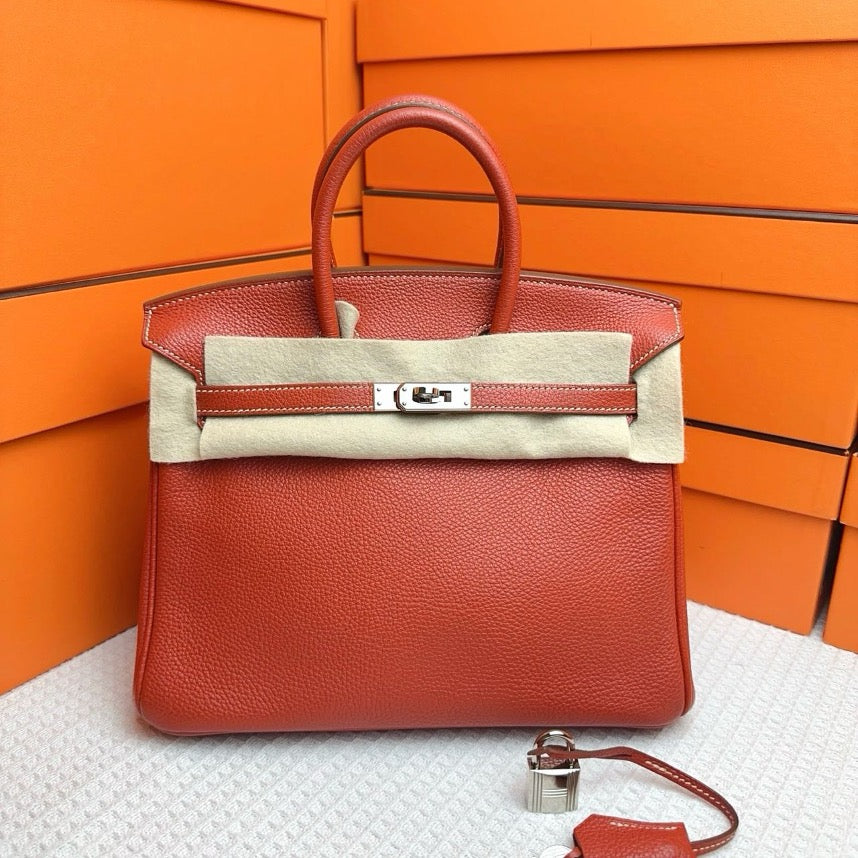 Hermes Birkin 25 Sanguine Togo PHW #O SYC2196