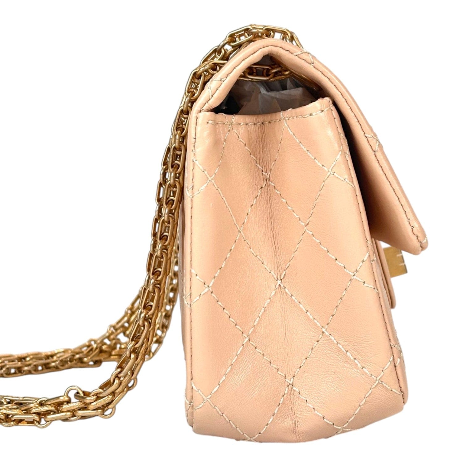Chanel Reissue Mini Cream Chain Bag with GHW