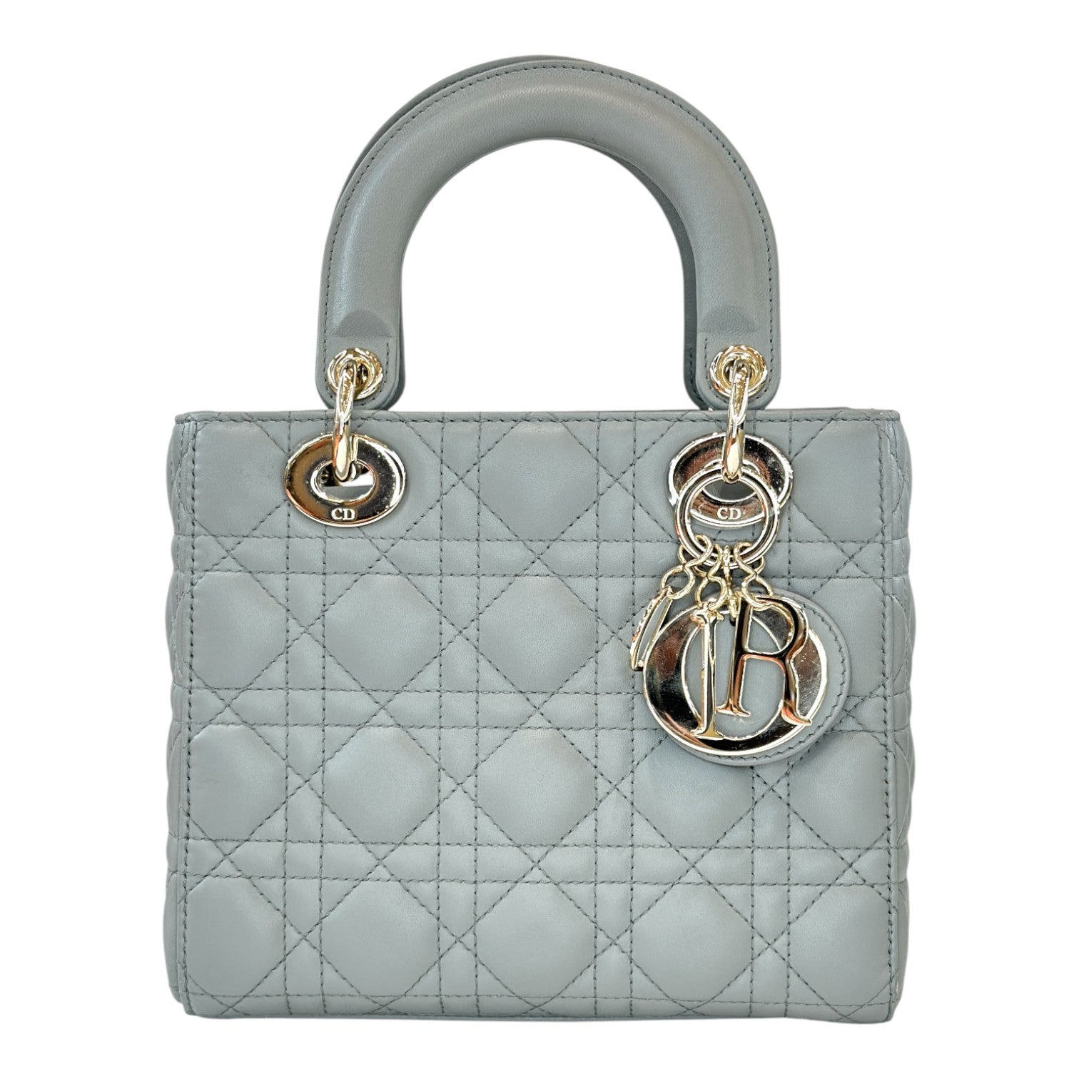 Dior Small Grey Lady Dior Bag