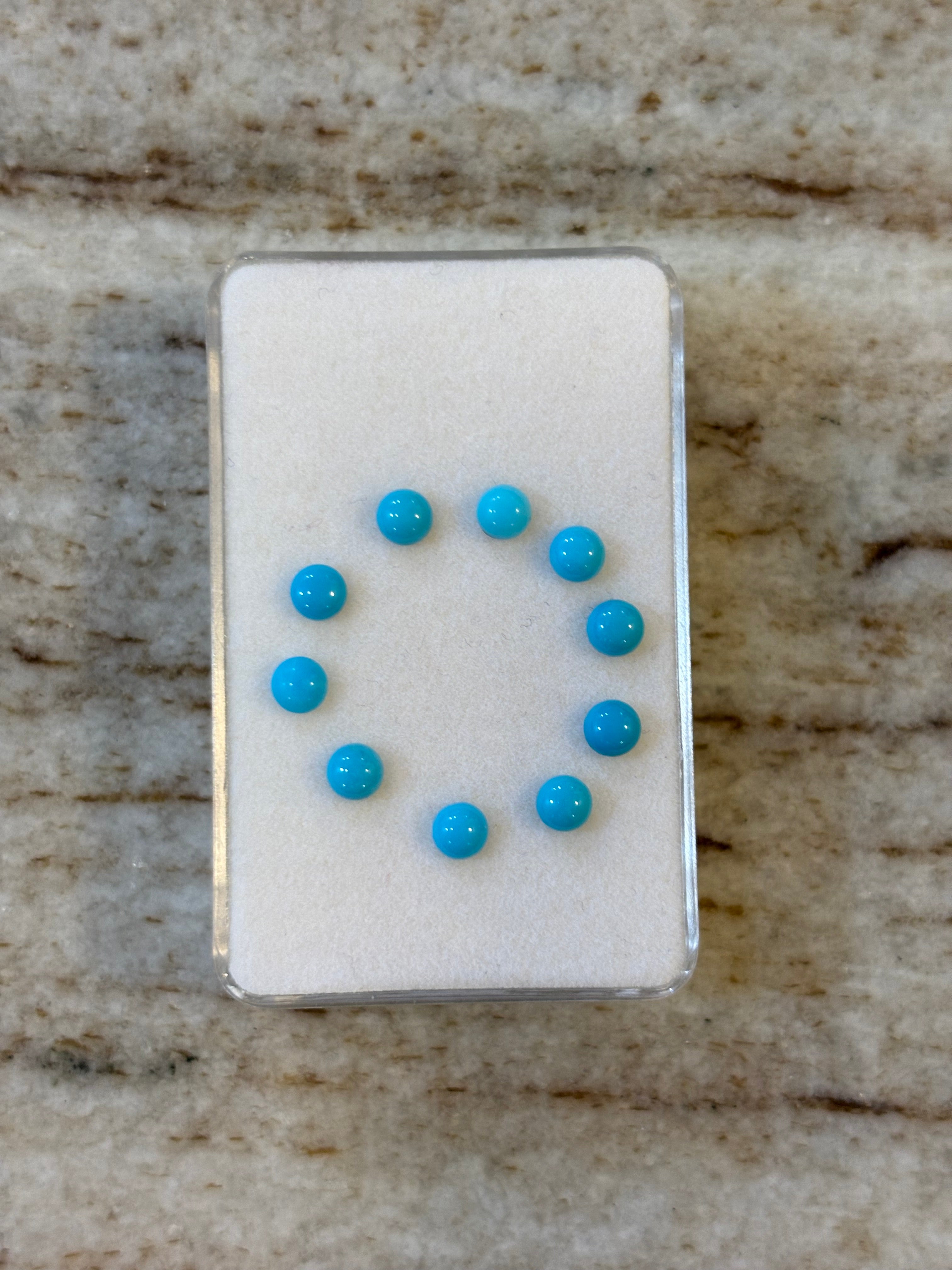 2.50ct Seed Sleeping Beauty Turquoise Arizona Set 10pcs DXBCS5723
