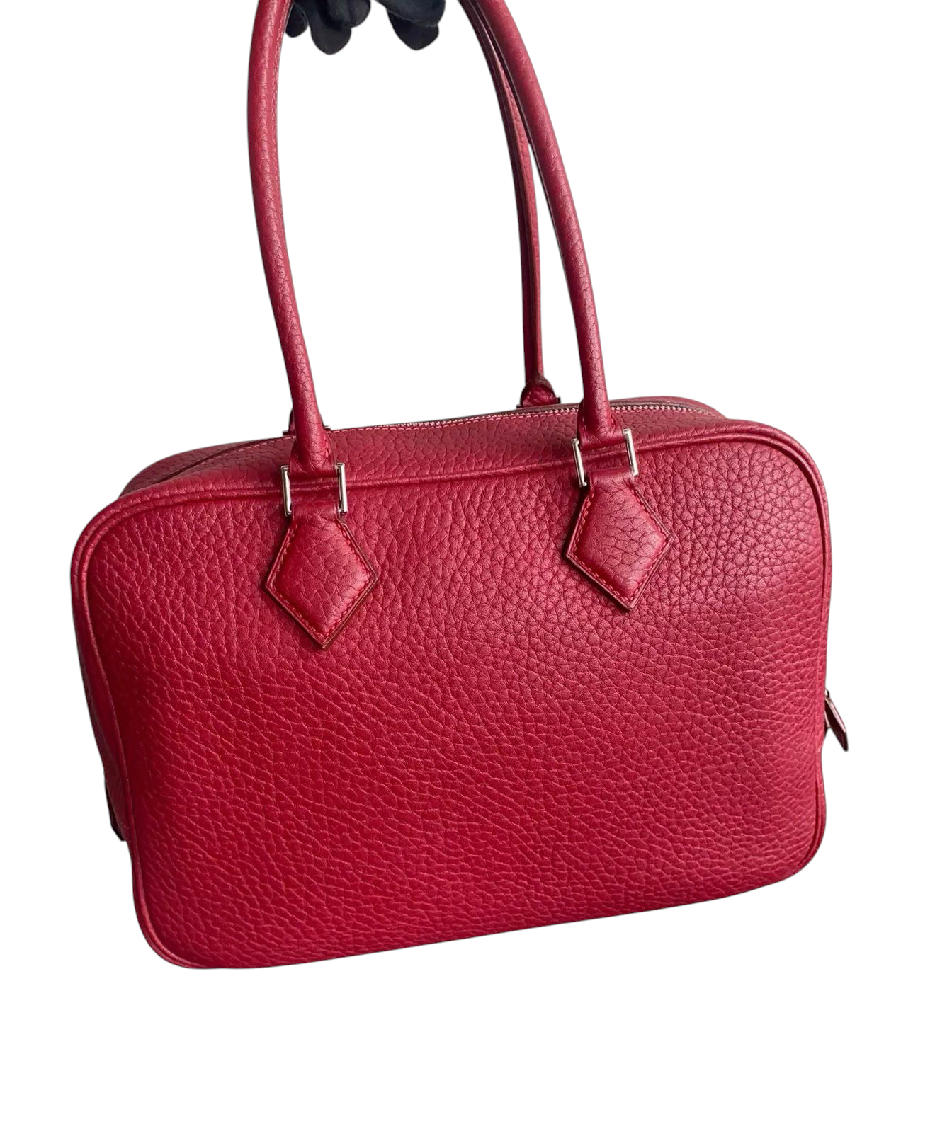 Hermes Red Plume 28 in Clemence