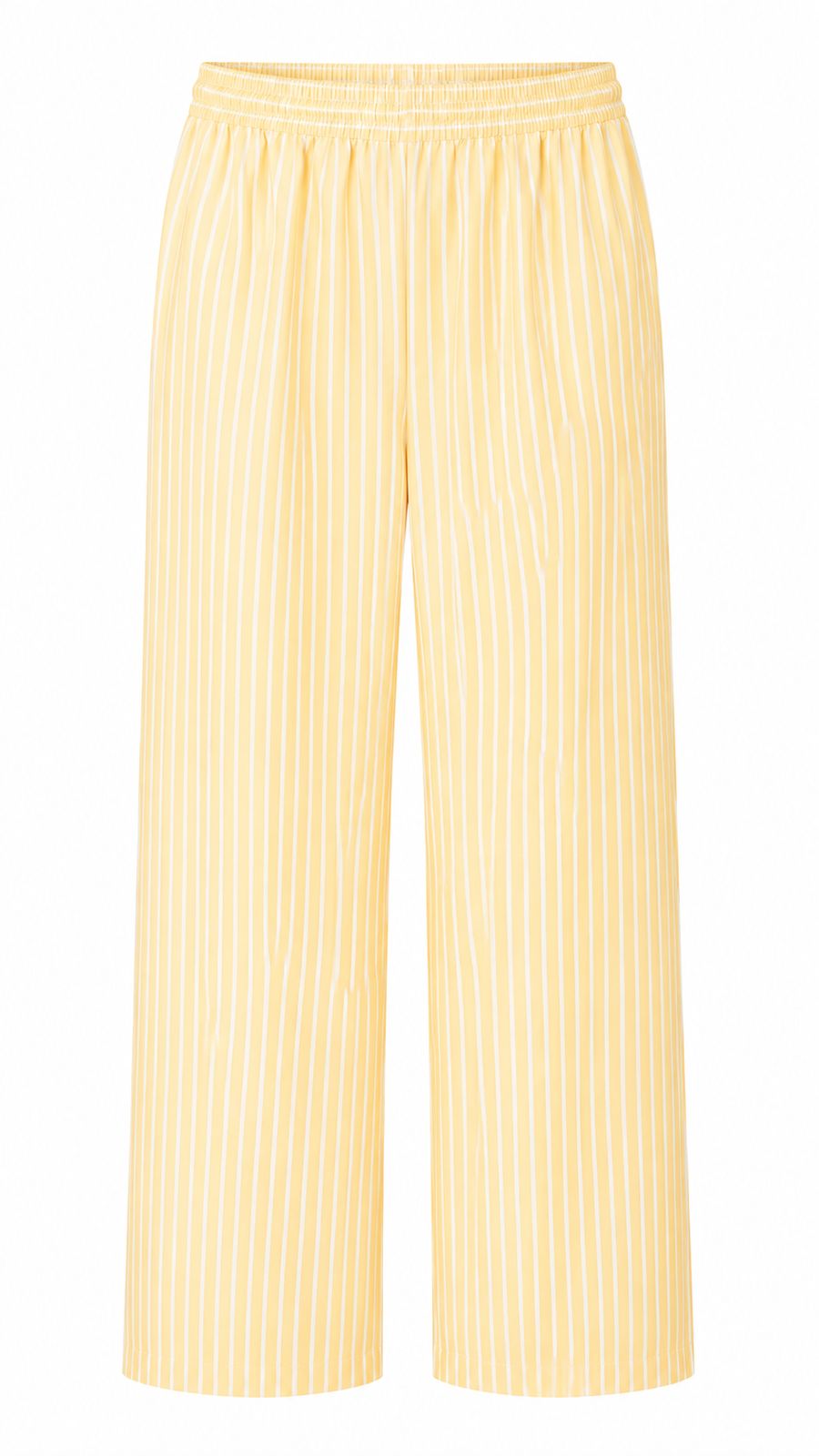 TROUSER MARCELL PINSTRIPES BUTTER YELLOW WIDE MCL11349