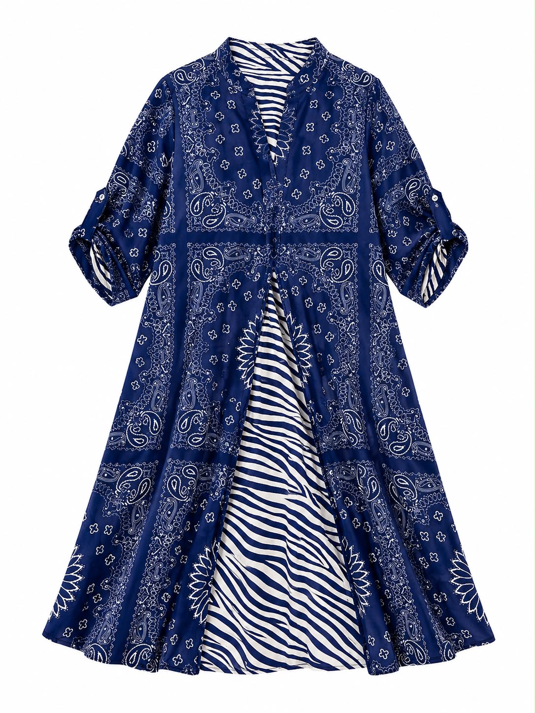 MAXI SHIRT KIMONO KAI REVERSIBLE MCL13132