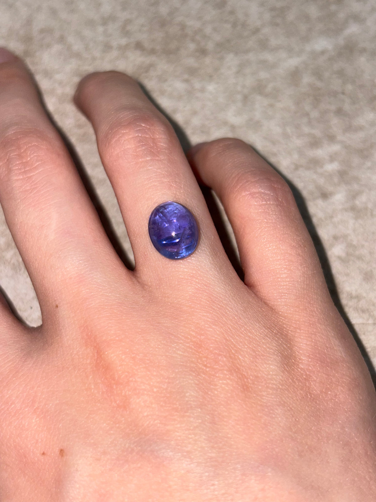 4.00ct Tanzanite Cabochon THAIC1320