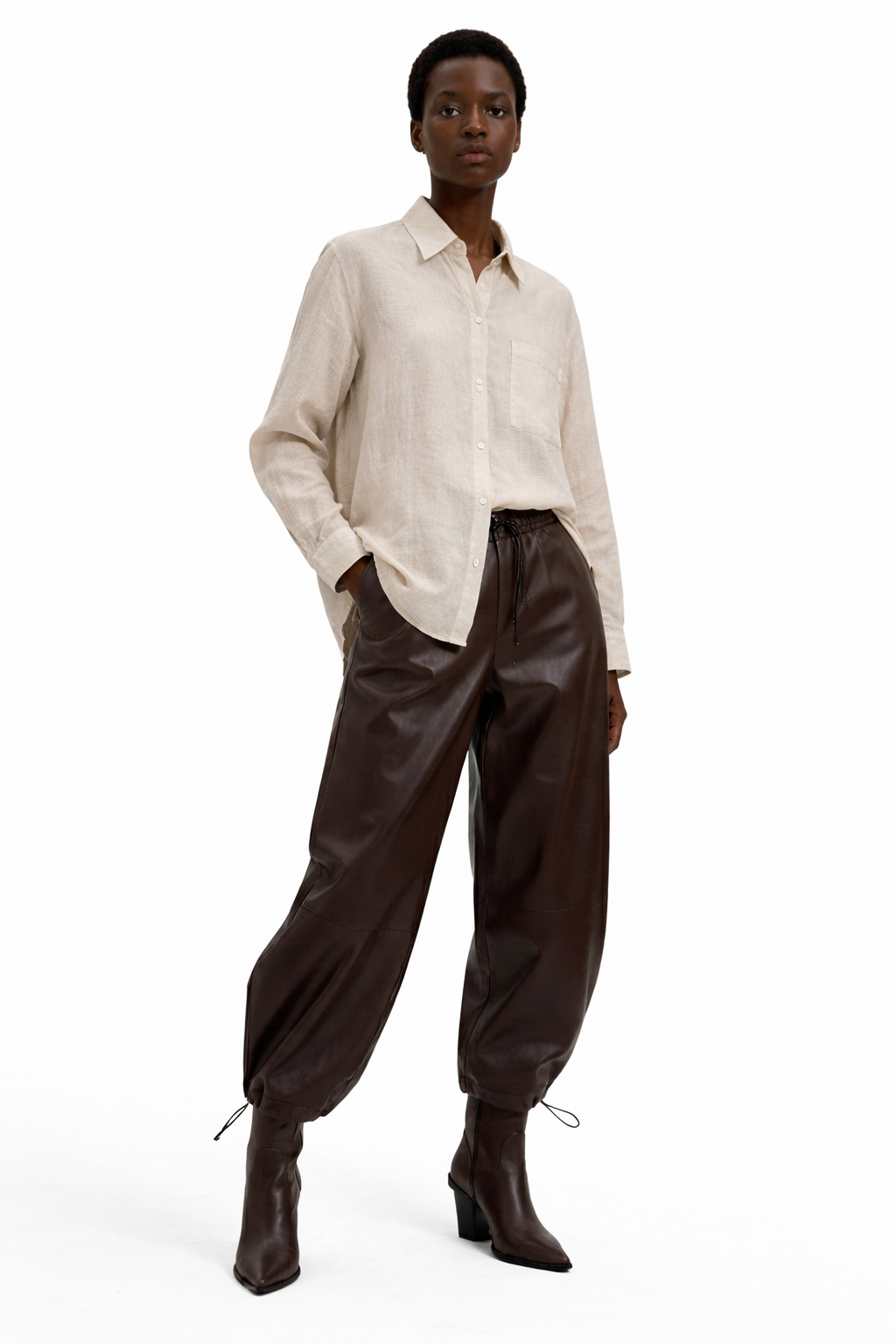 LOOSE FIT LINEN SHIRT "MARCO" (قميص)
