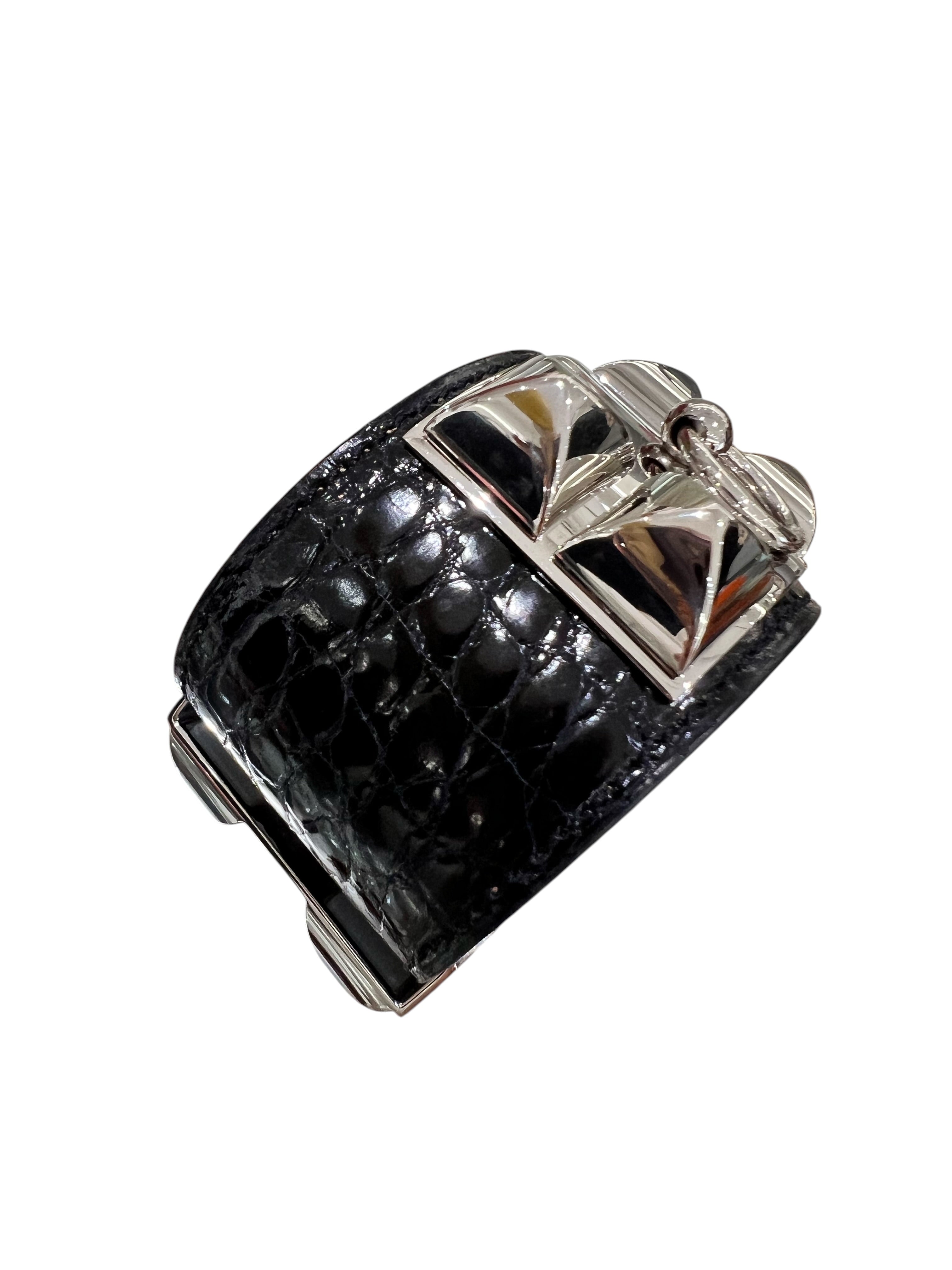 Hermes Black Alligator CDC PHW #R Square X4173 - Box SYCX4173