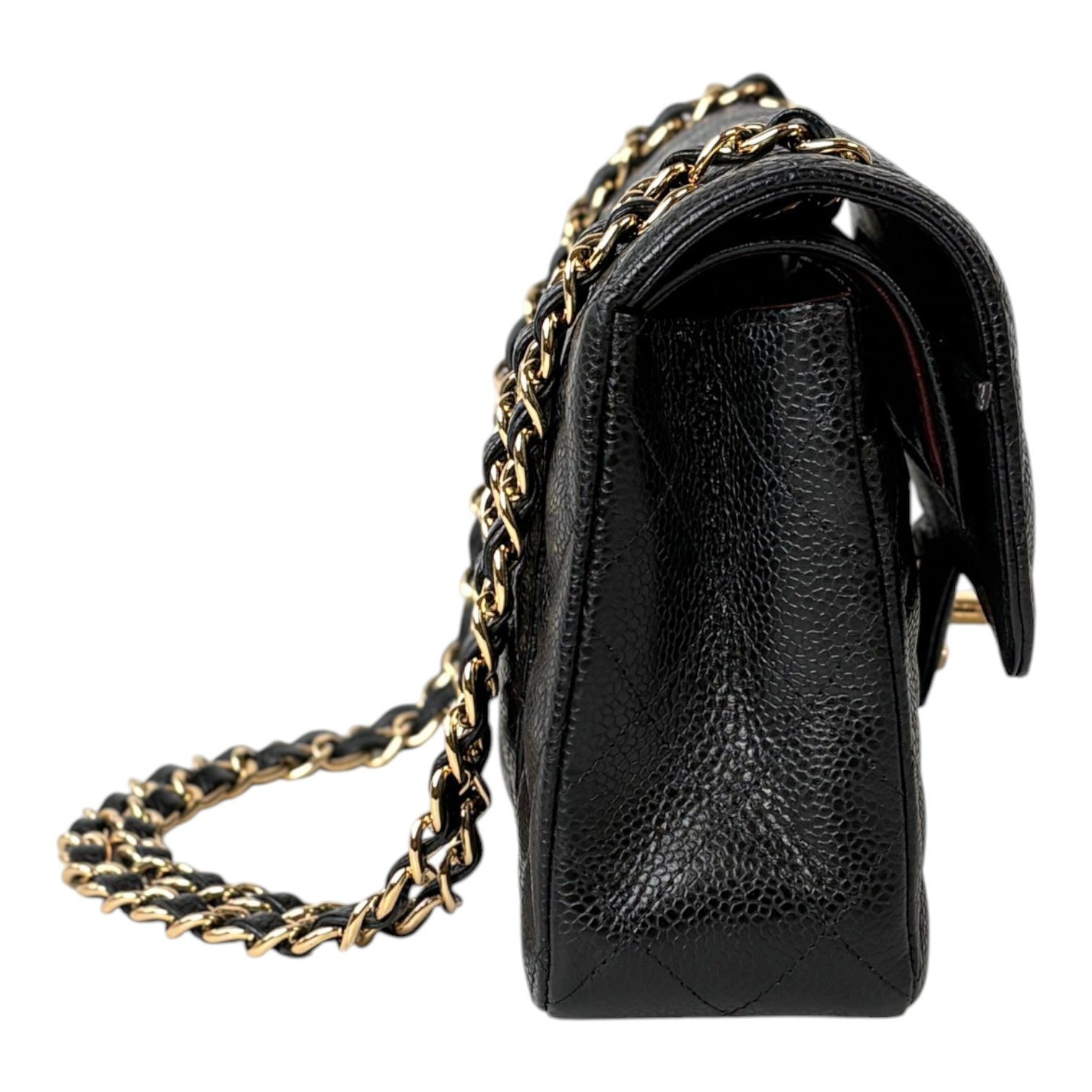 Chanel Small Black Classic Flap Bag in Caviar with GHW