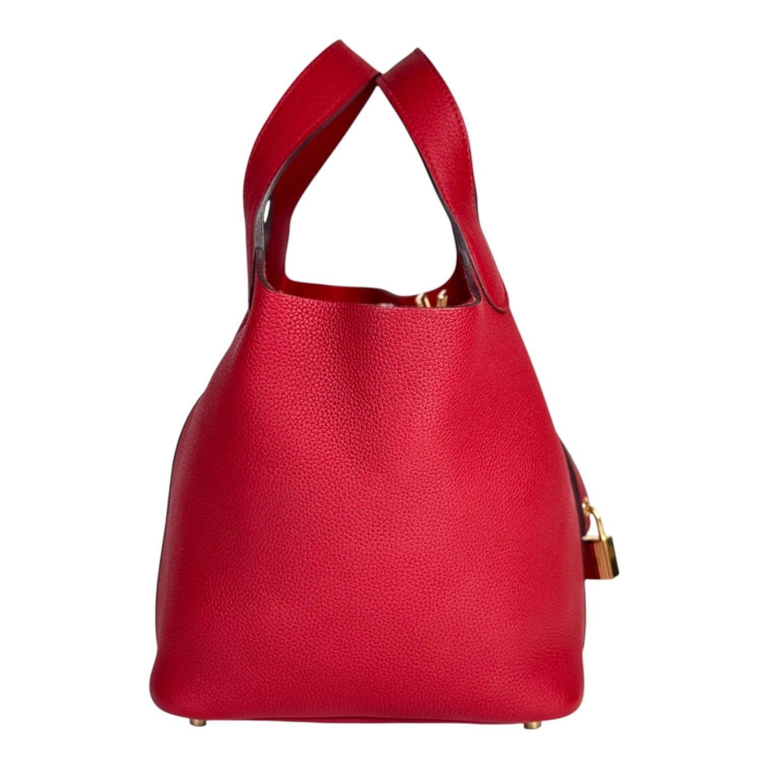 Hermes Picotin 18cm Red Bag with GHW
