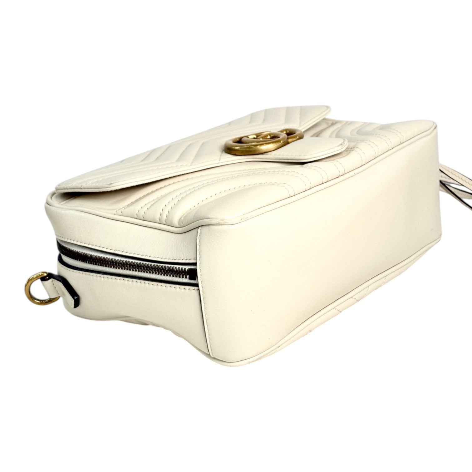 Gucci Marmont Camera White Bag