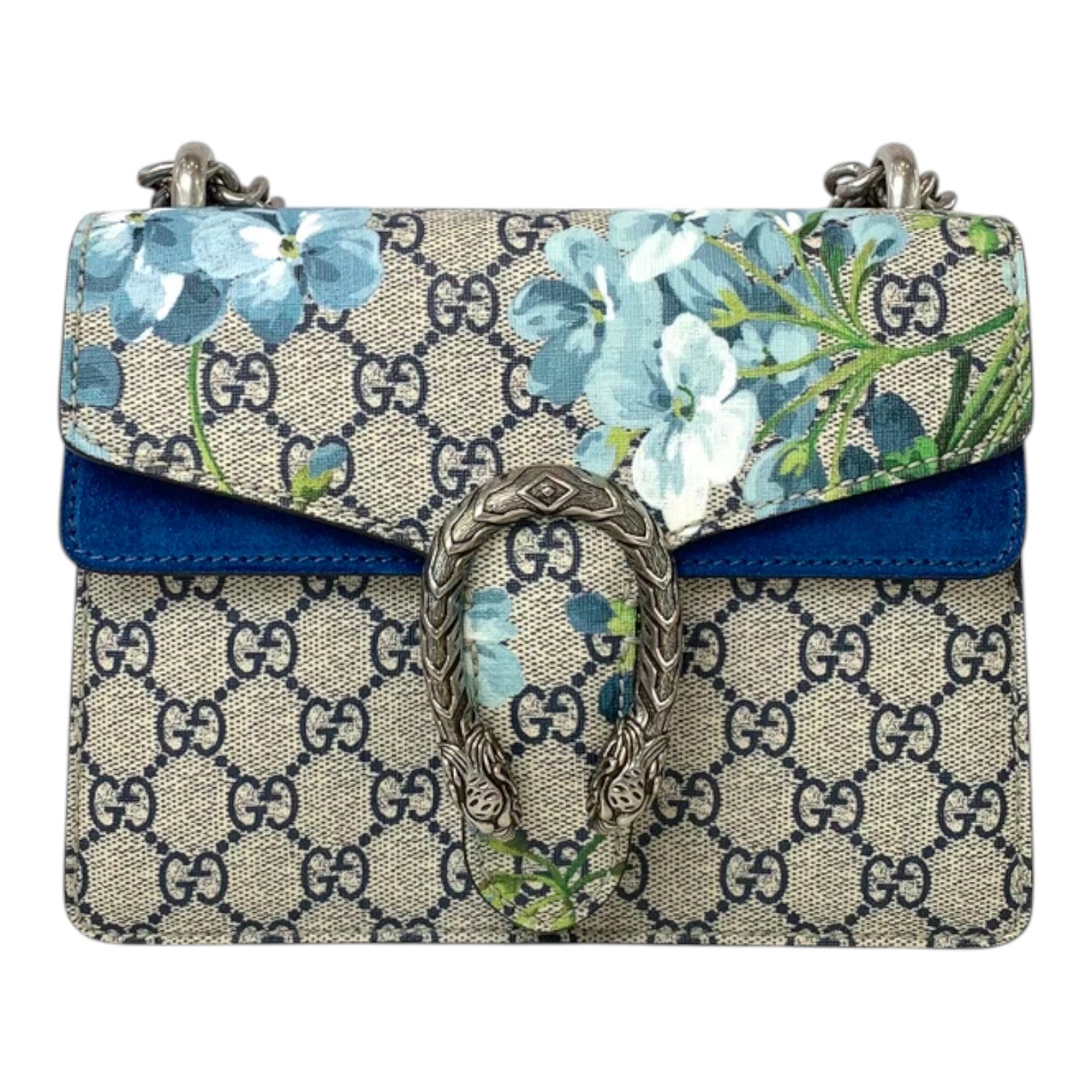 Gucci Dionysus GG Blue Blooms Mini Shoulder Bag