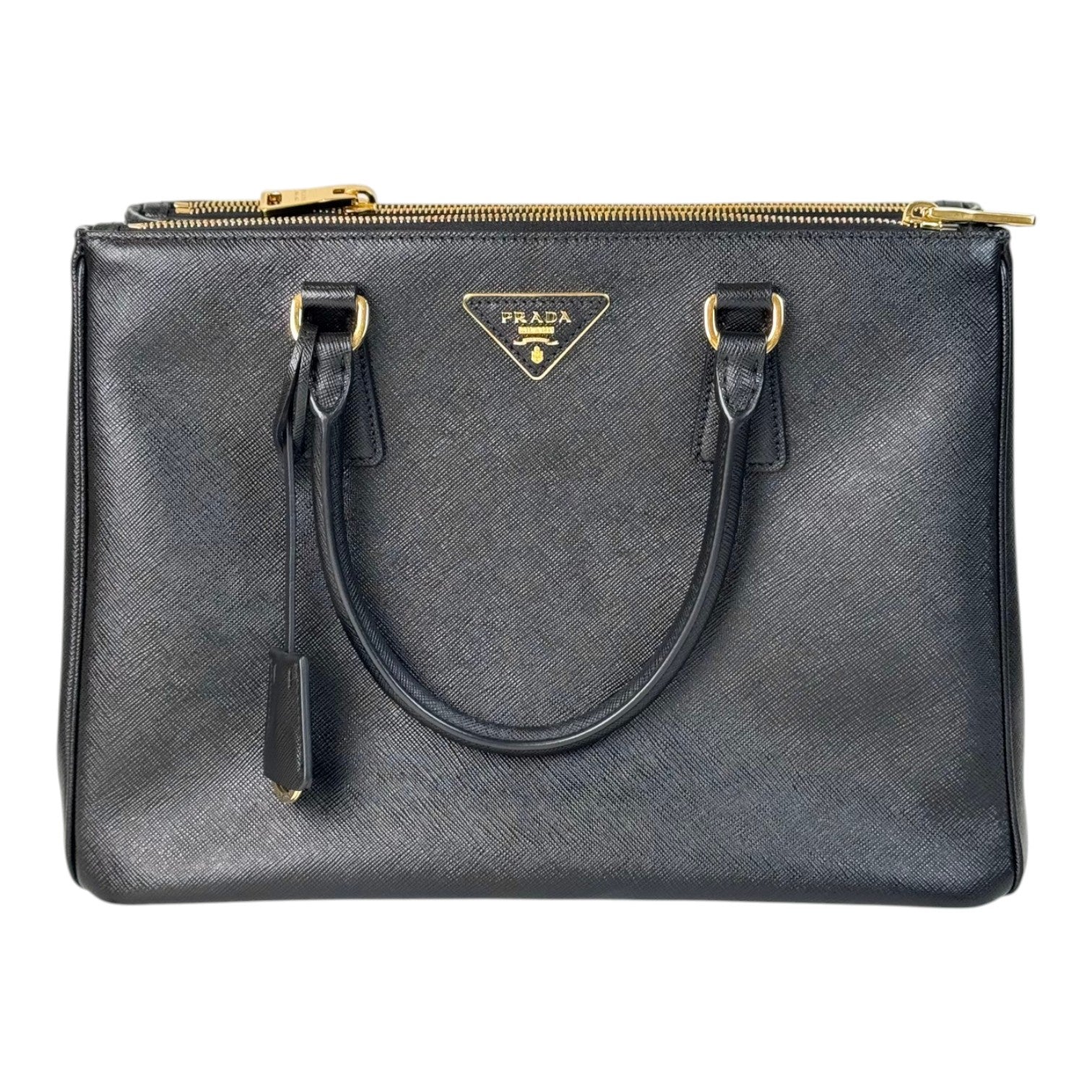 Prada Black Small Saffiano Bag with Strap