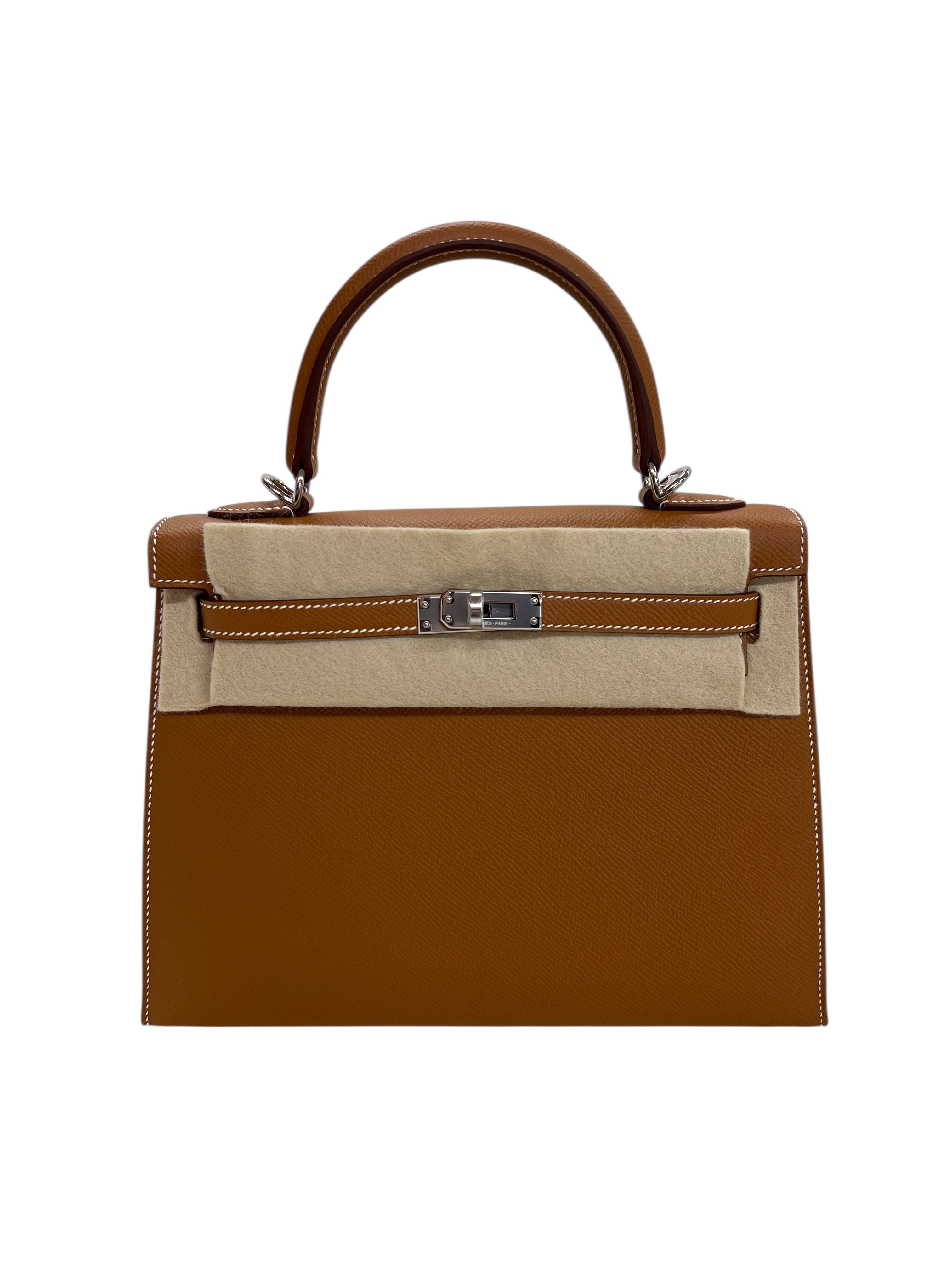 Hermes Kelly 25 Sellier Gold Epsom PHW #K SKCJB-283883