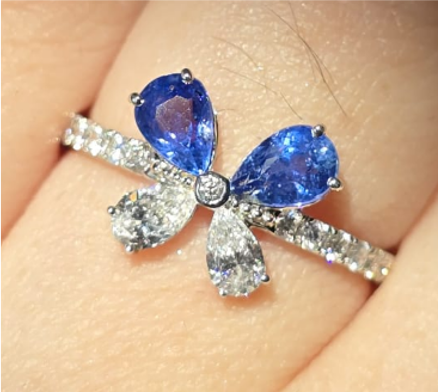Sapphire Butterfly ring SYCB50