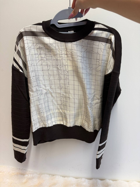 Hermès Harness Print Sweater - Black Ivory