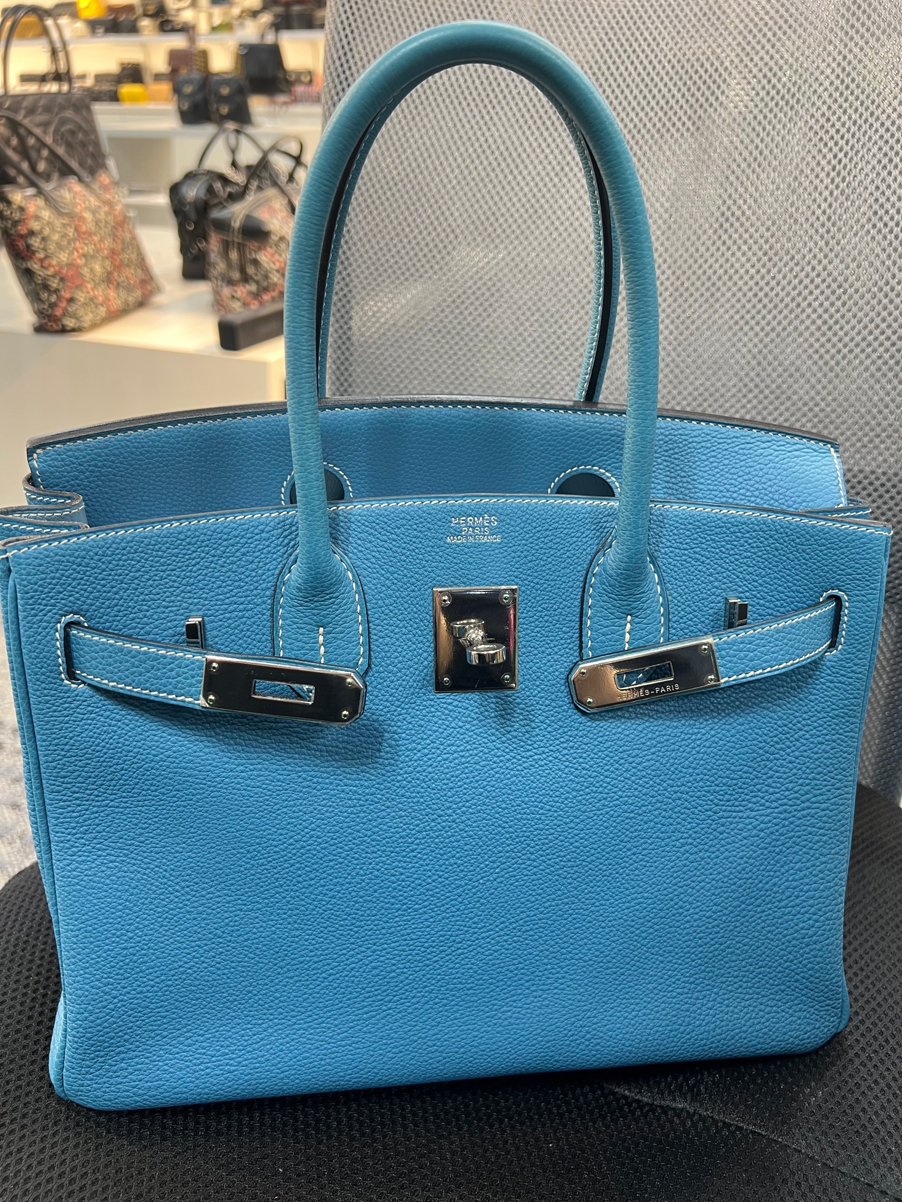 Blue Jean Birkin 30 Togo