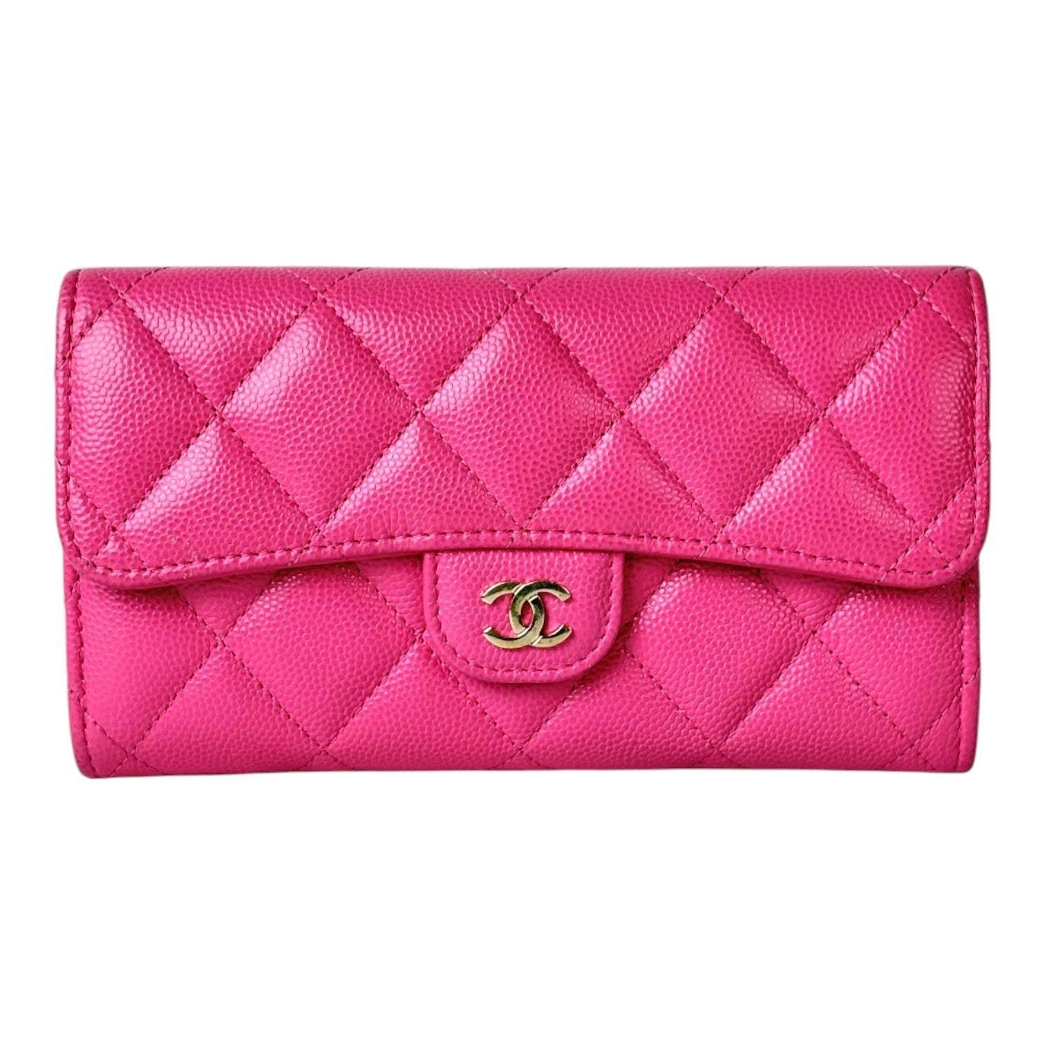 Chanel Long Classic Flap Wallet Pink