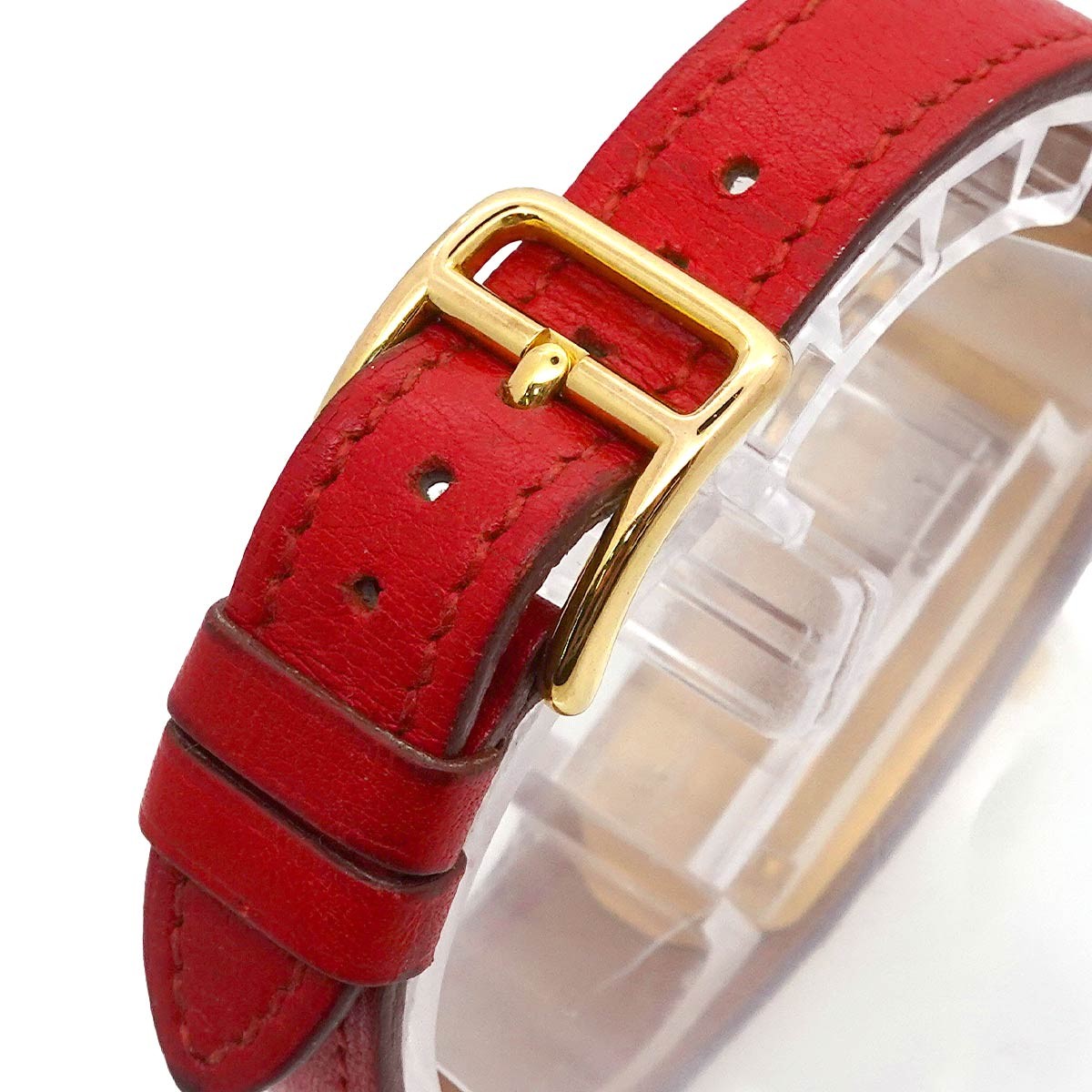 HERMES Kelly Watches Quartz Gold Dial Vintage Cadena Ladies Watch 903009827