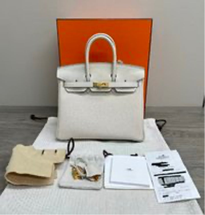 Hermes Birkin 25 hanrdware 3dbag with white gold ha032603136282