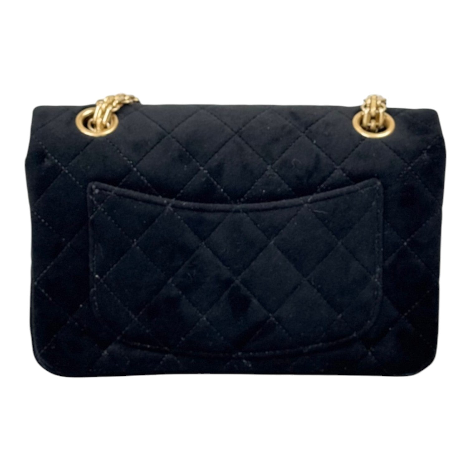Chanel Black Velvet Mini Re-Issue Bag