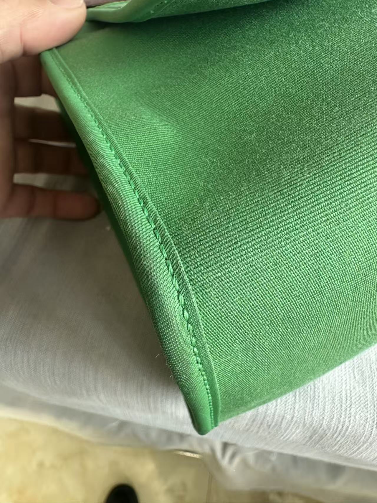 Hermès green herbag31 good condition stamp X