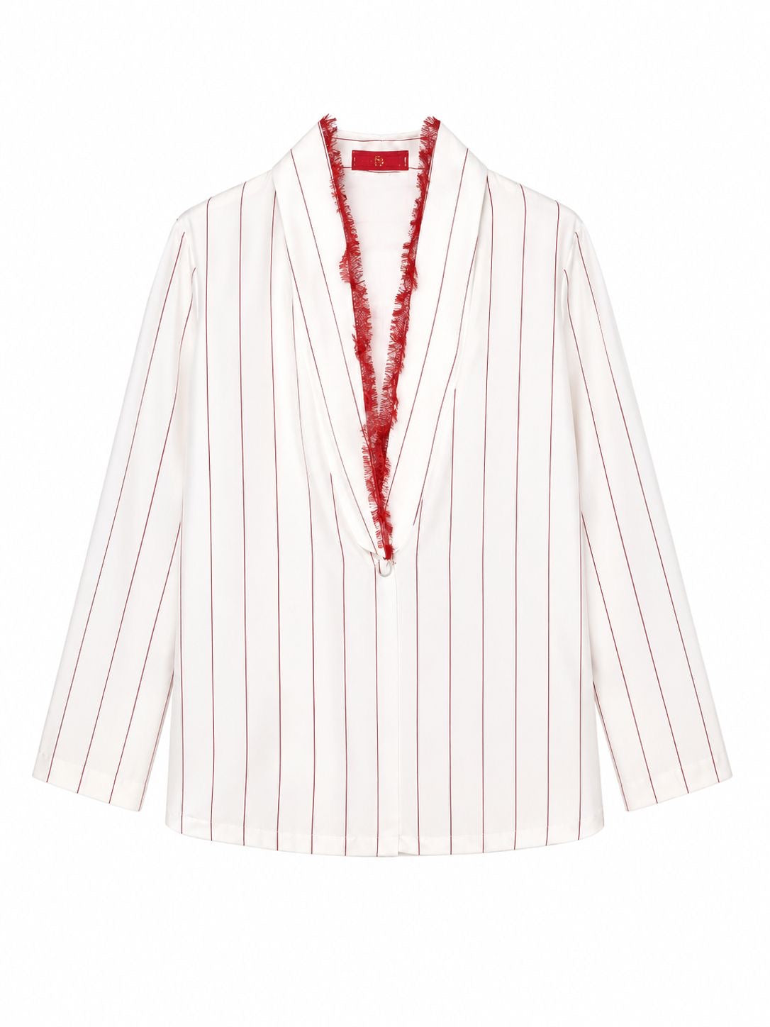 JACKET JANE PINSTRIPES CHERRY FRENCH LACE MCL11427