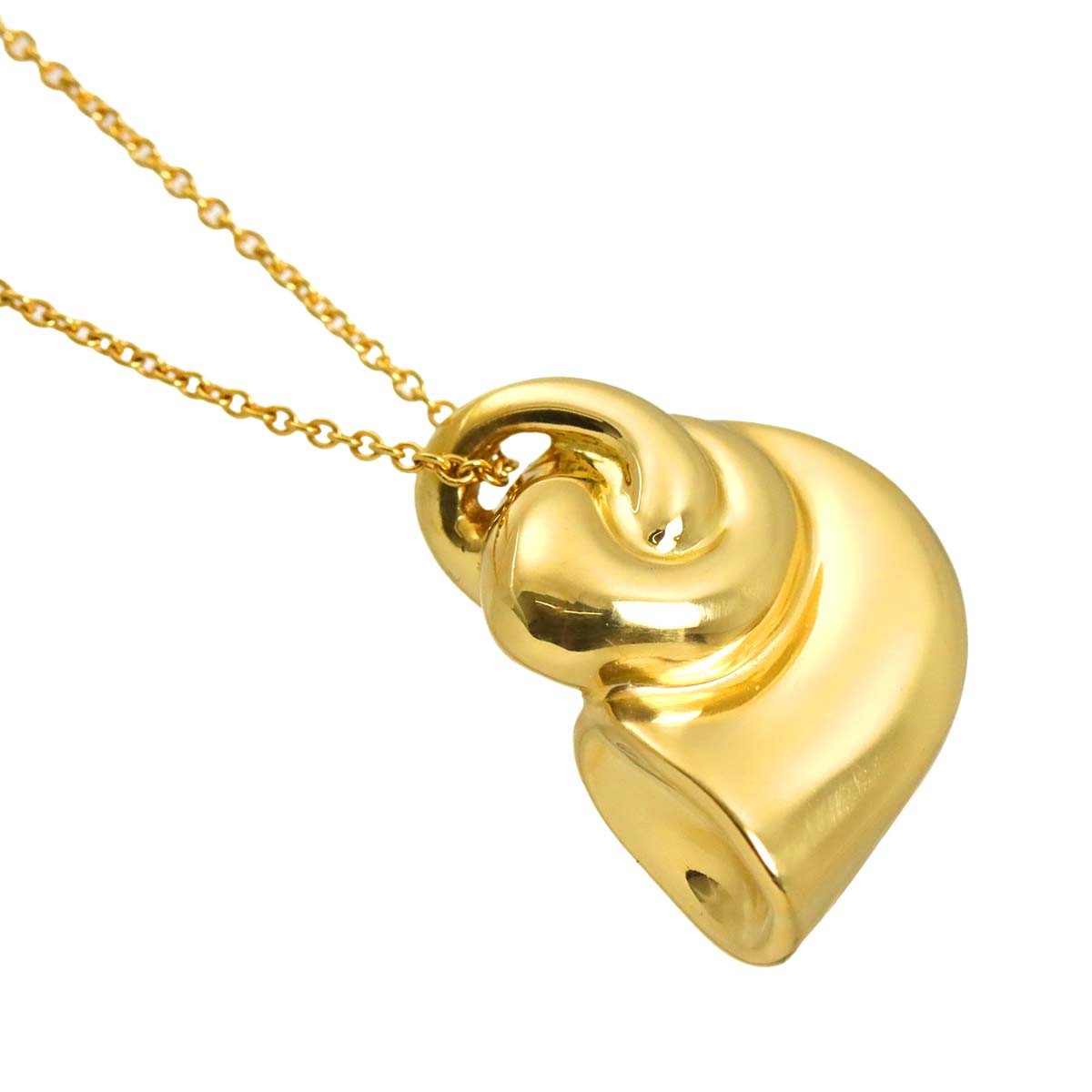 TIFFANY Co. Horn Necklace 18K Yellow Gold 750 903274772
