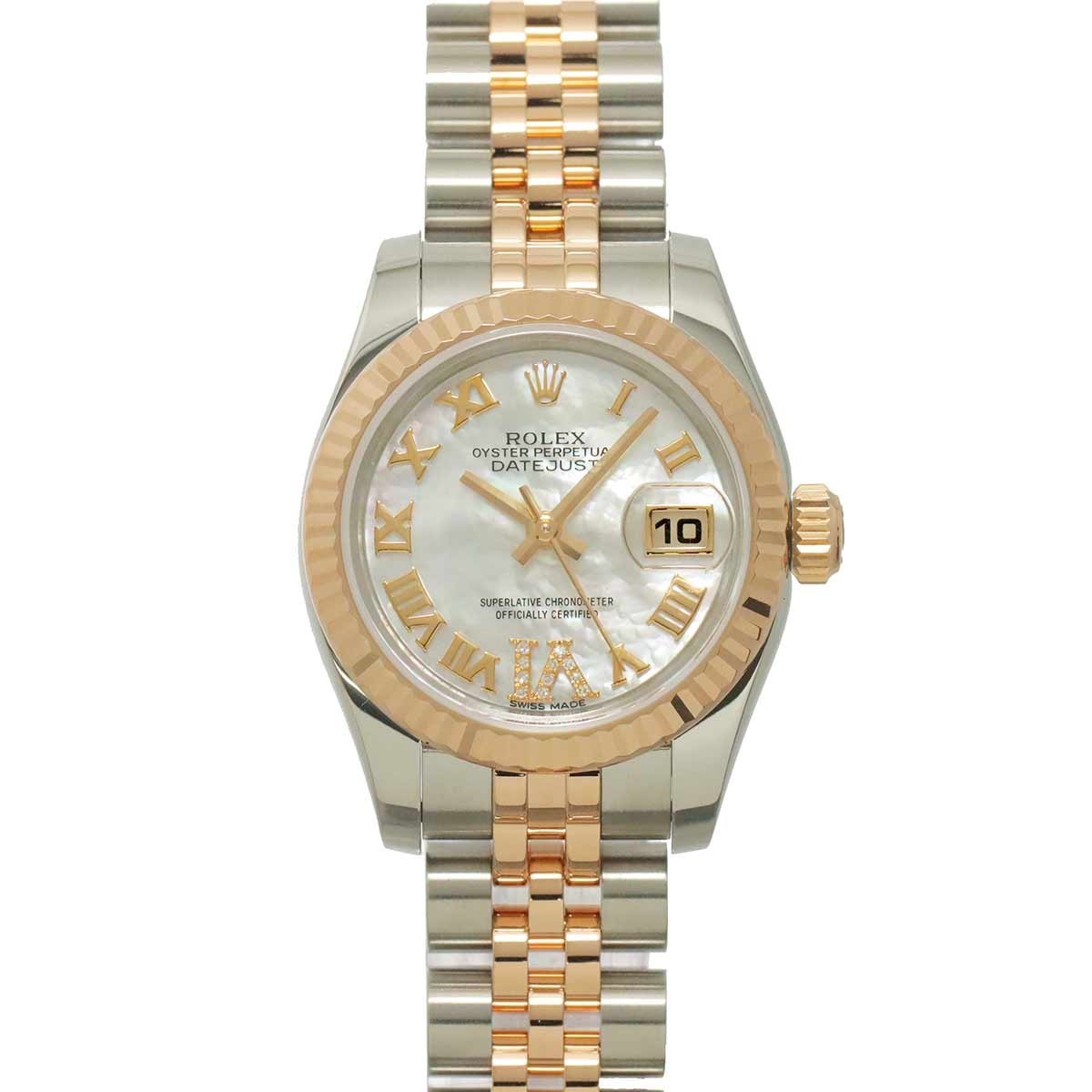 ROLEX Datejust 179171NR Two Tones 750 PG Automatic White Shell 903212710