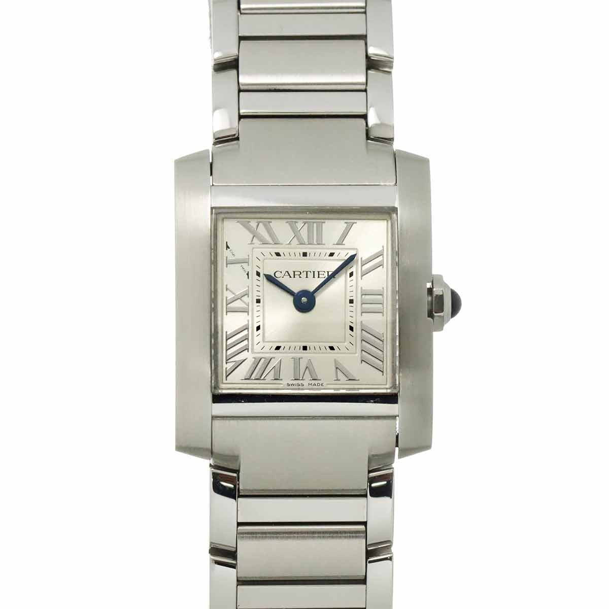 Cartier Tank Francaise SM WSTA0065 Quartz Silver Dial Ladies Watch 903110790