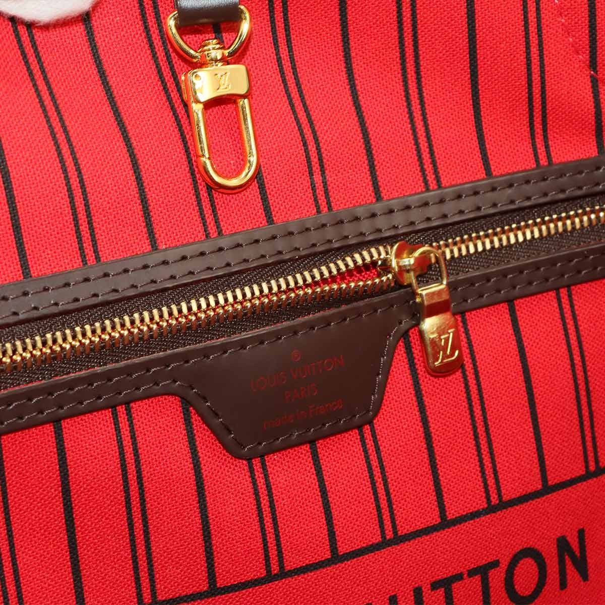 LOUIS VUITTON Damier Neverfull GM Tote Bag Ebene Cerise N41357 Purse 903014667