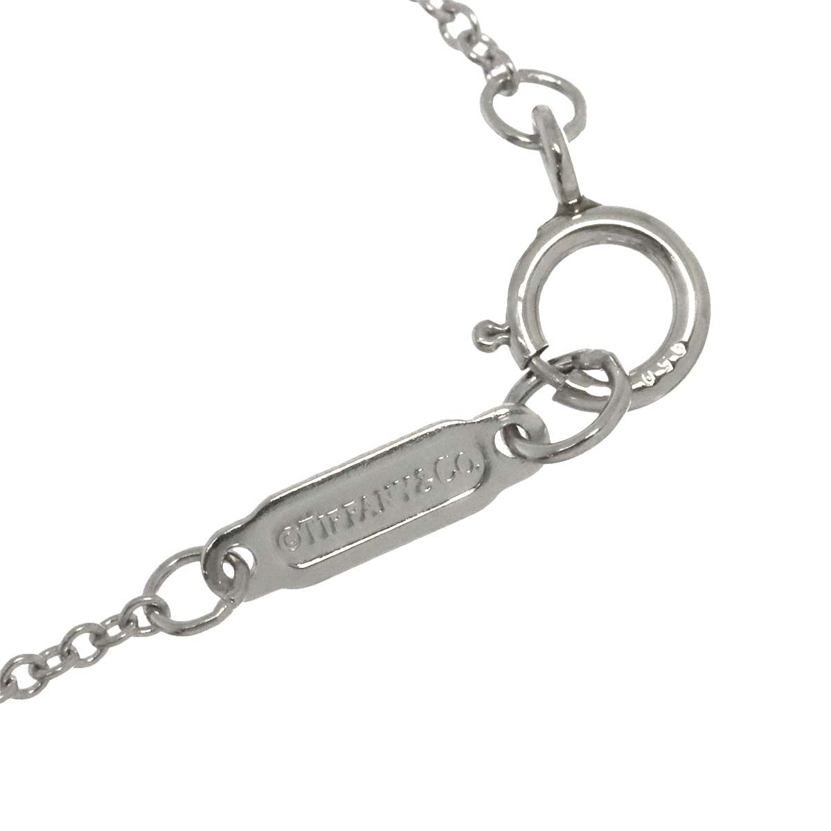 TIFFANY Co. Bezel Set Diamond Necklace Platinum 902915275